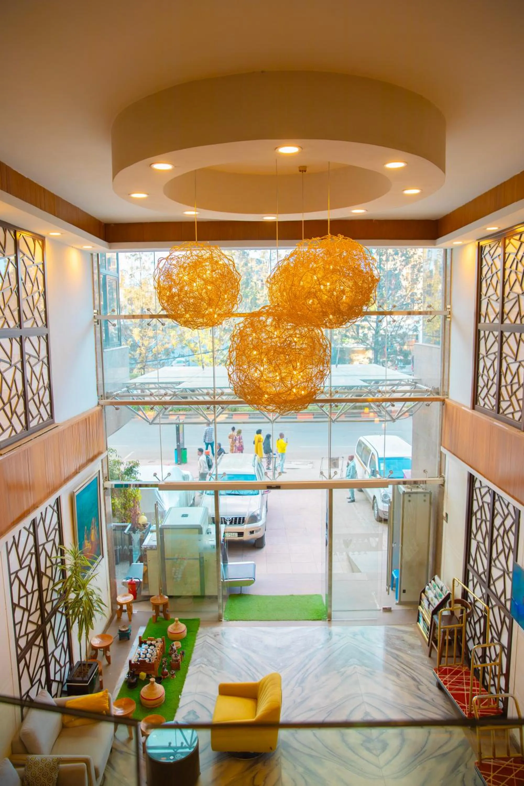 Seating area in Azzeman Hotel