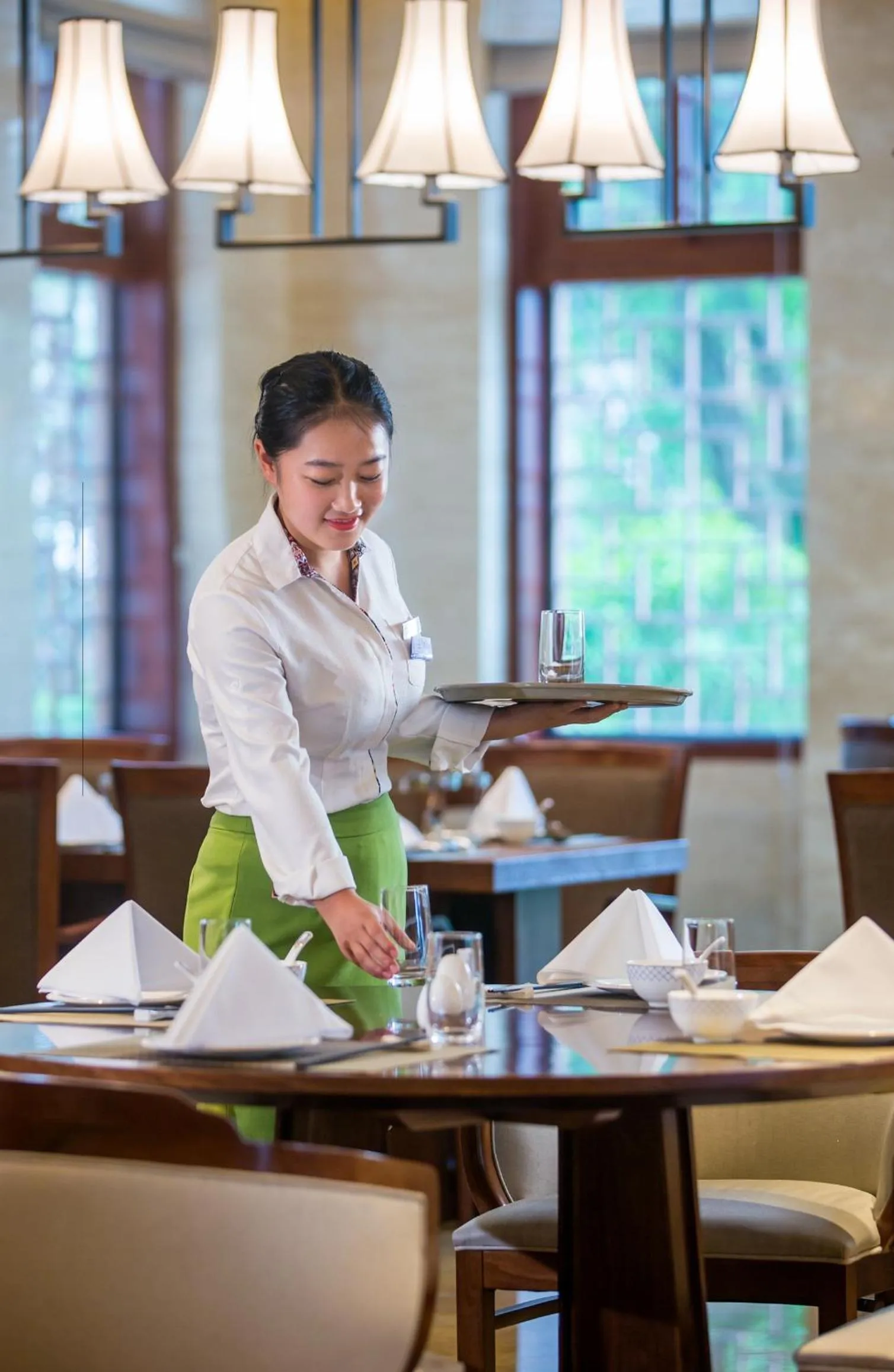 Staff in Wyndham Grand Plaza Royale Wenchang