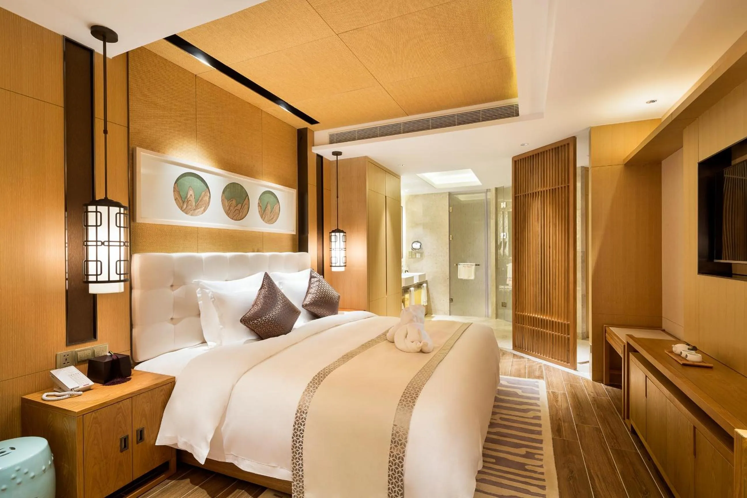 Decorative detail in Wyndham Grand Plaza Royale Wenchang