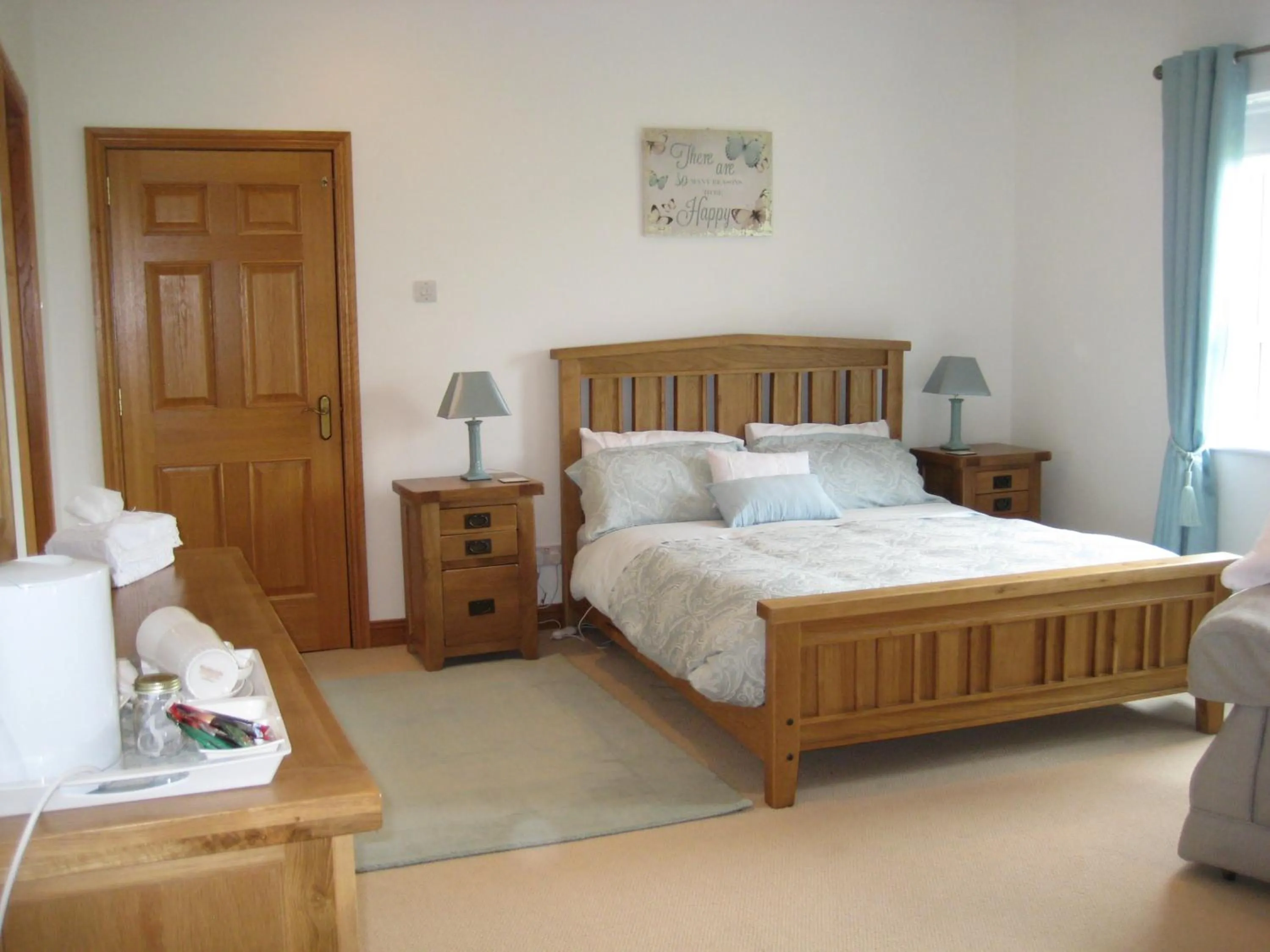 Bed in Drumspittal House Guest Accomodation