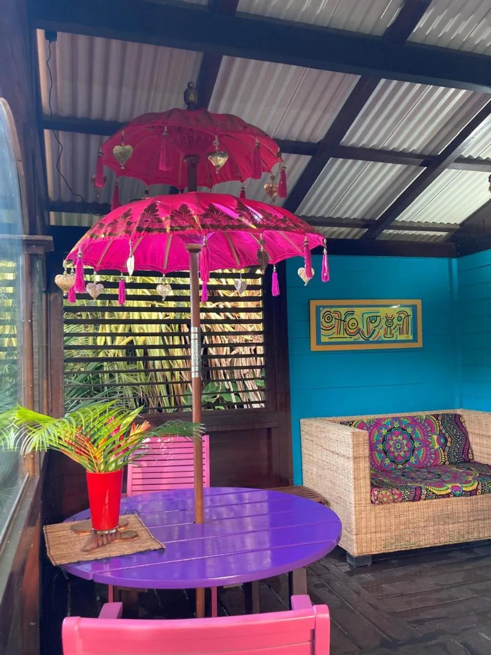 Patio in Piton Bungalows Ecolodges