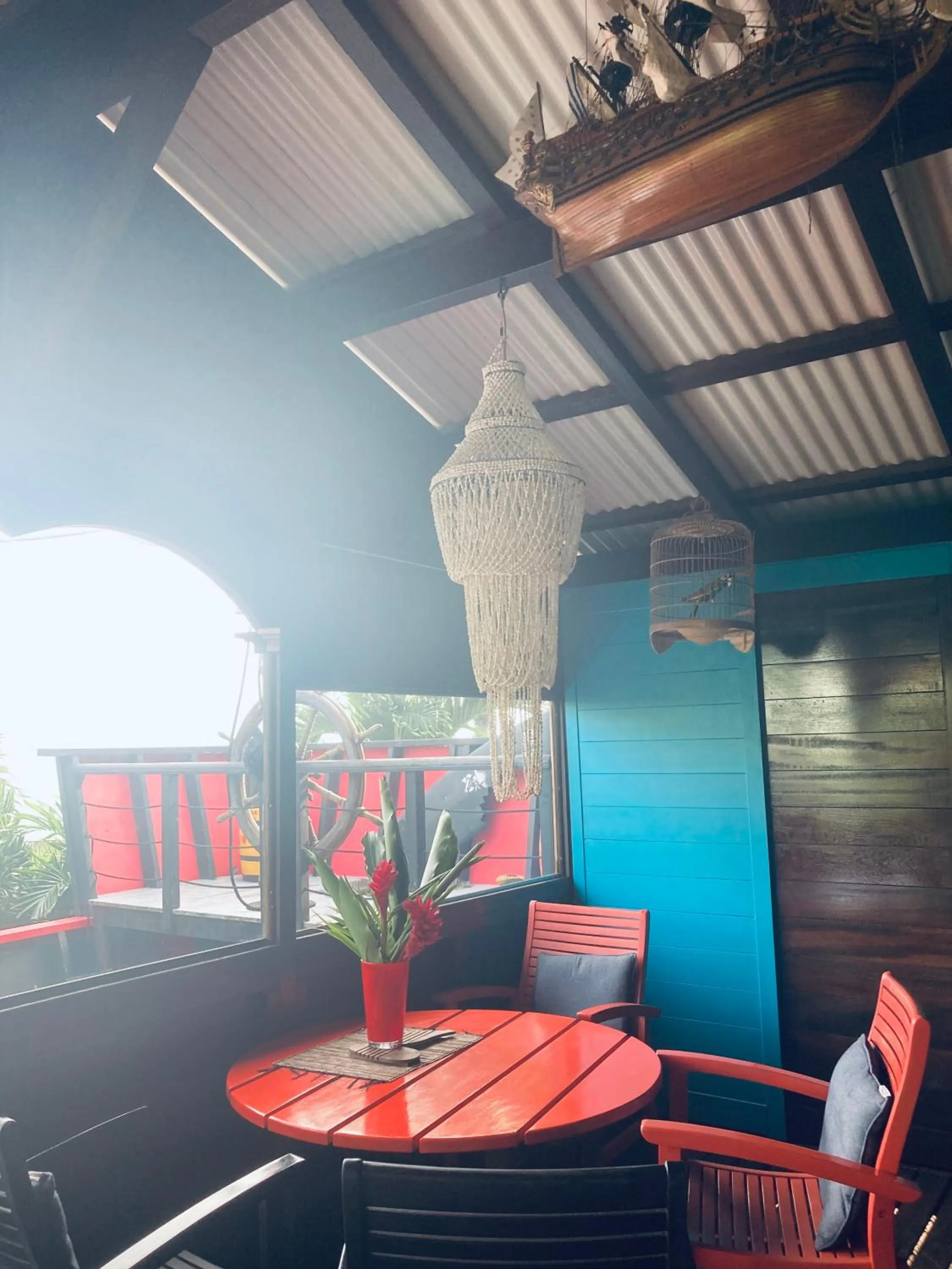 Patio in Piton Bungalows Ecolodges