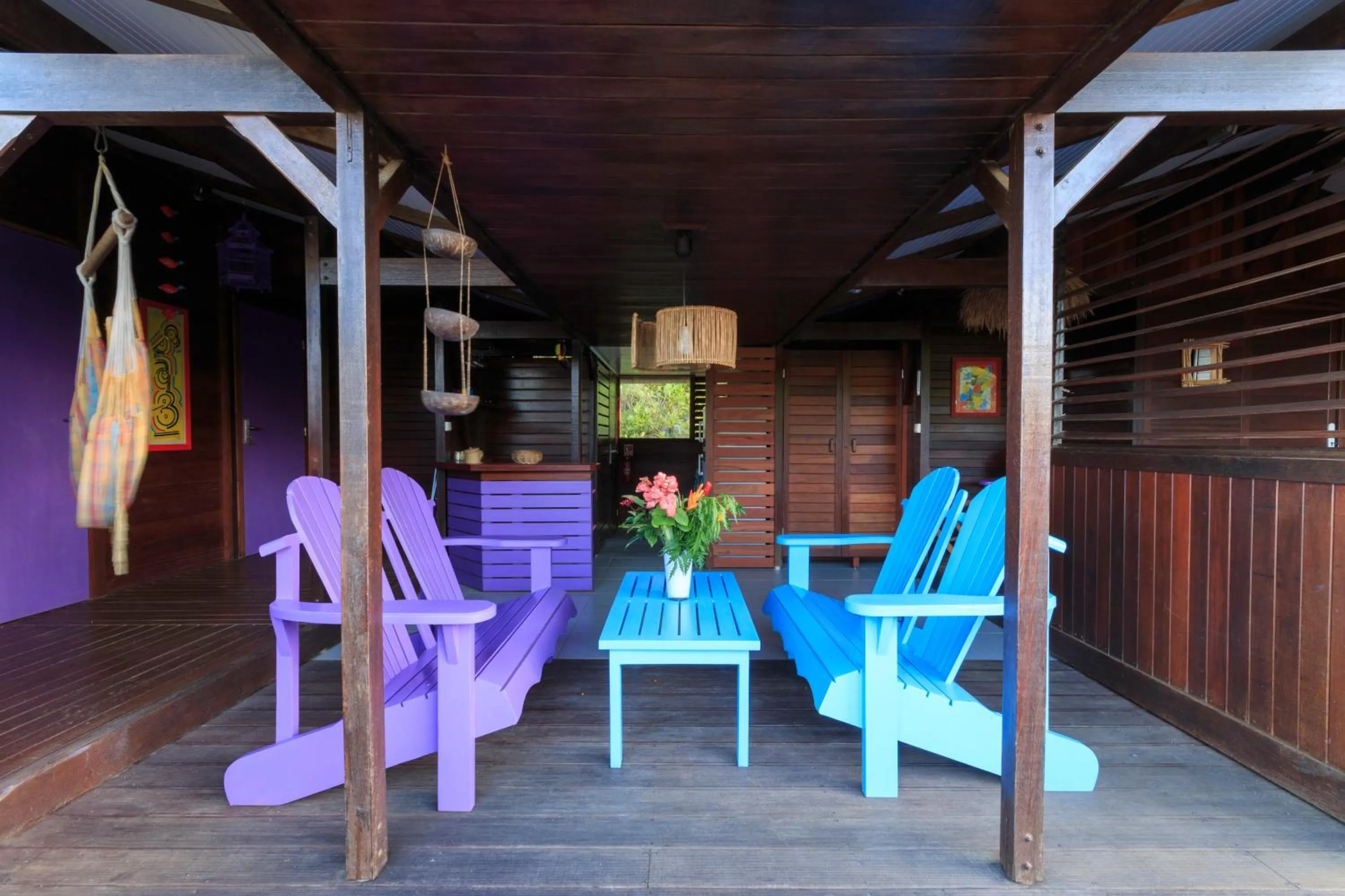 Balcony/Terrace in Piton Bungalows Ecolodges