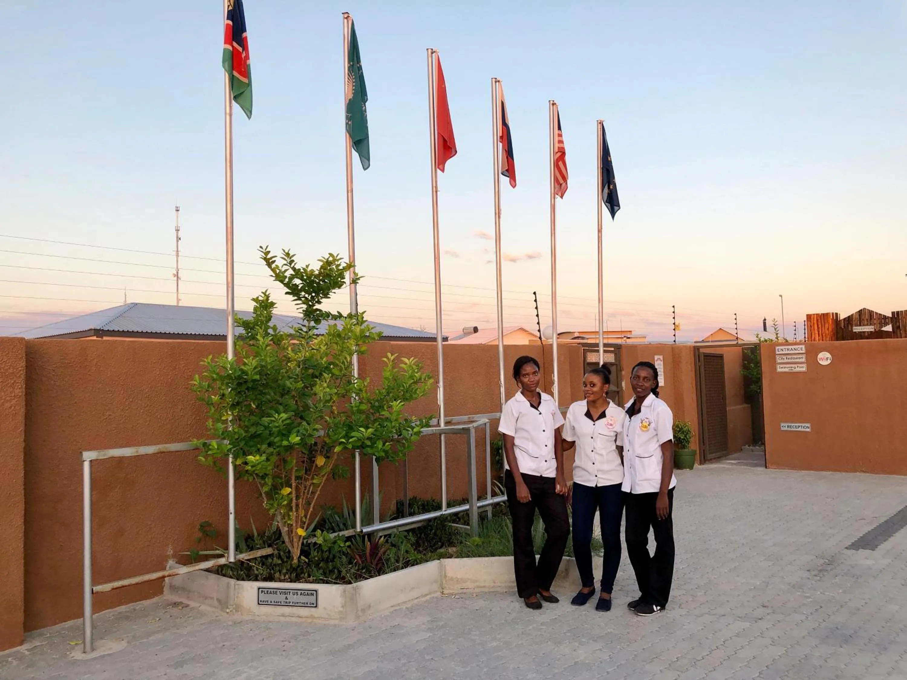Staff in City Lodge Etosha