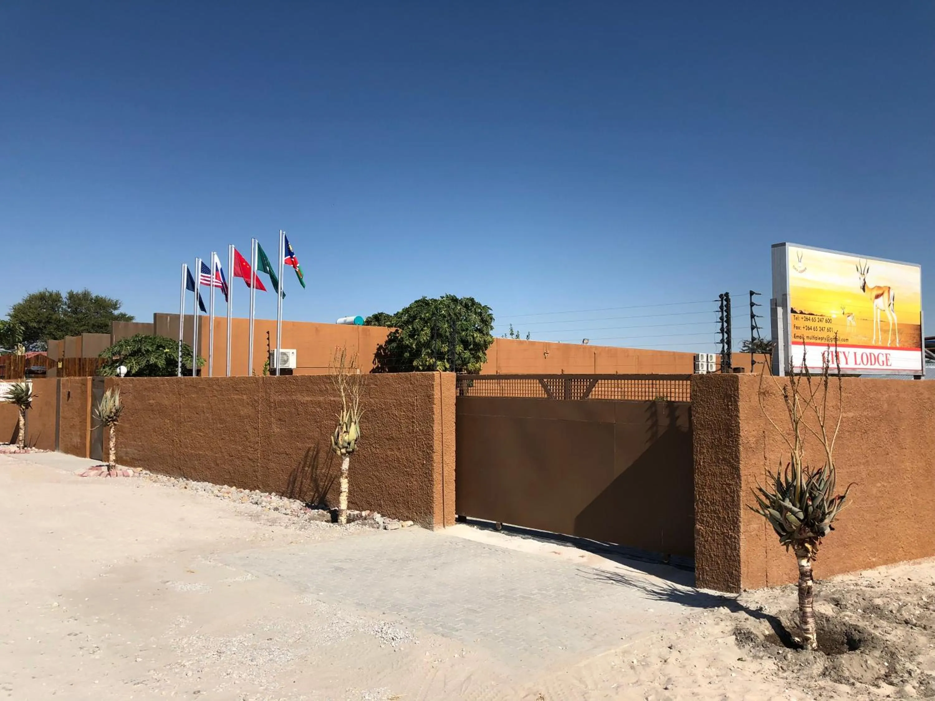 Facade/entrance in City Lodge Etosha