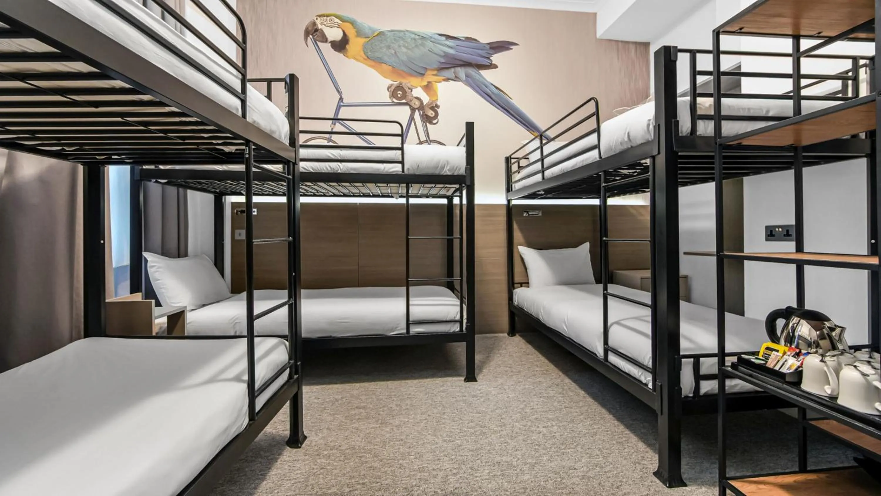 Bedroom, Bed in Heeton Concept Hotel - Kensington London