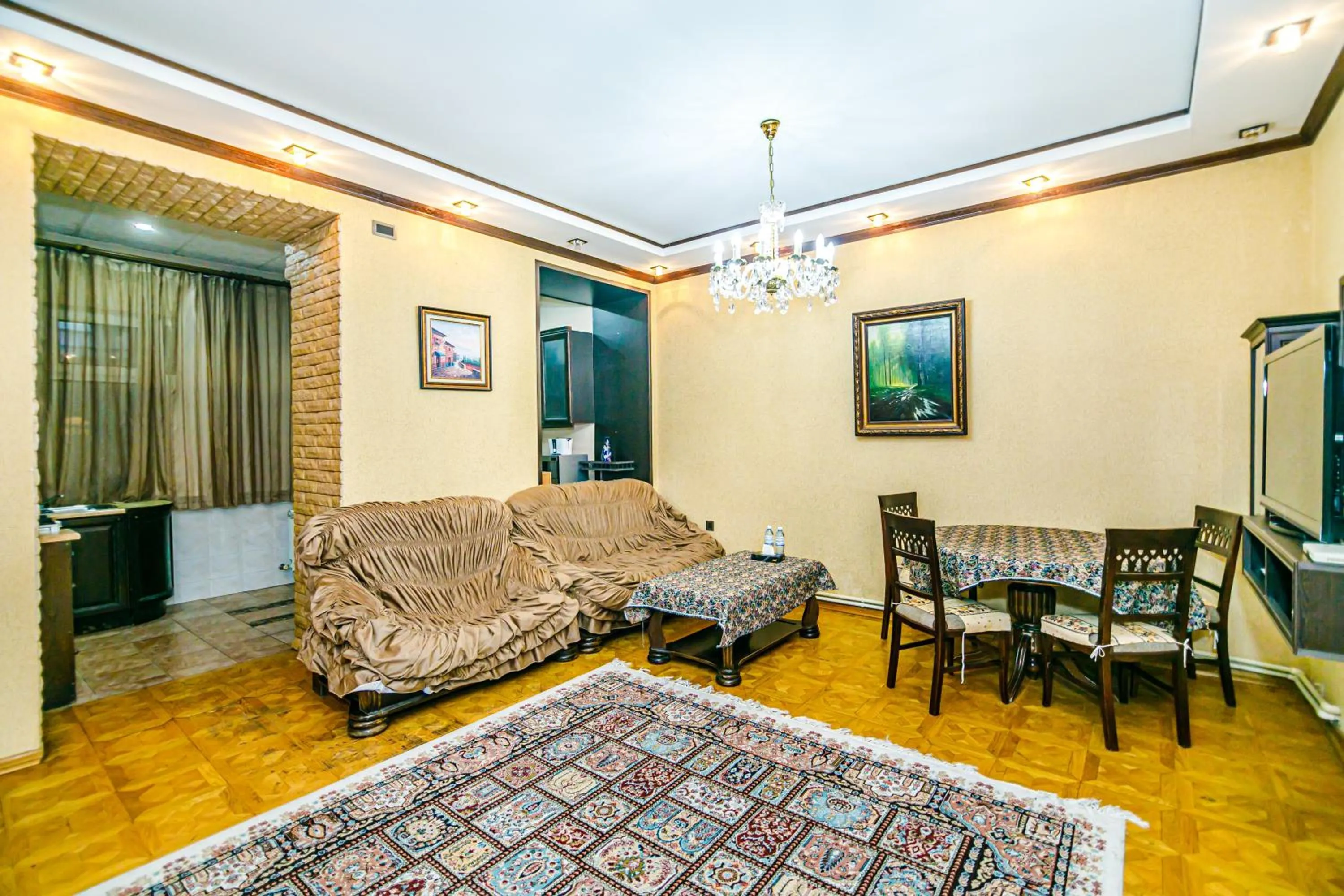 Living room in Monolit Apartment