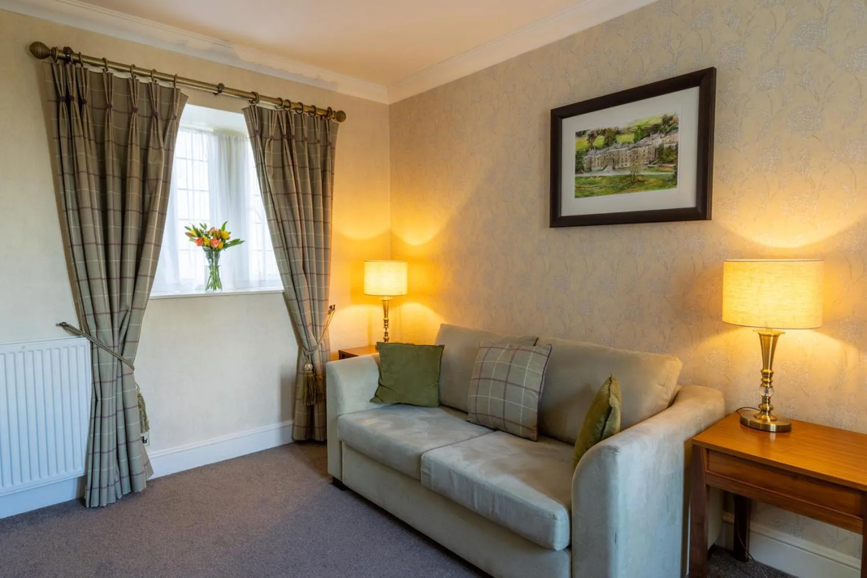 Living room in Hazlewood Castle & Spa