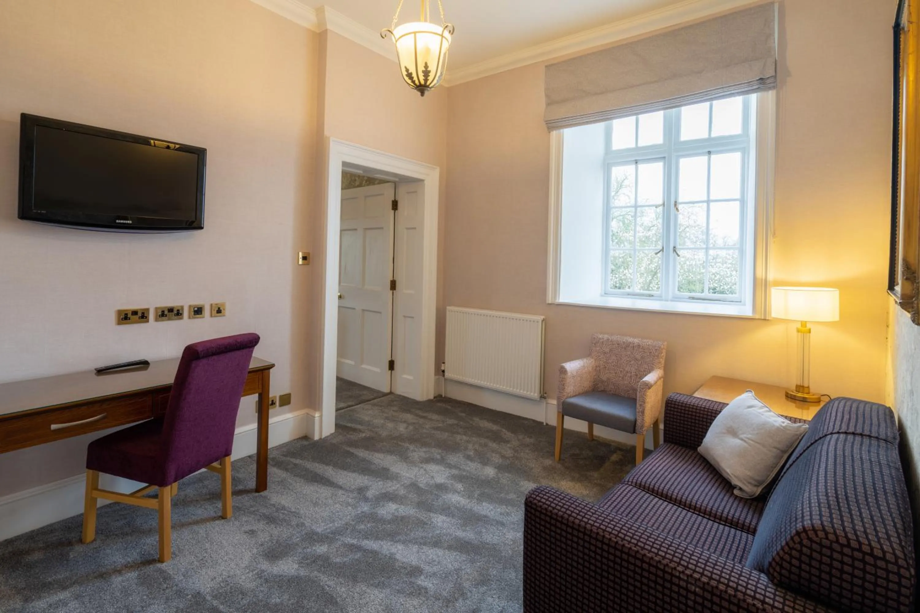 Living room in Hazlewood Castle & Spa