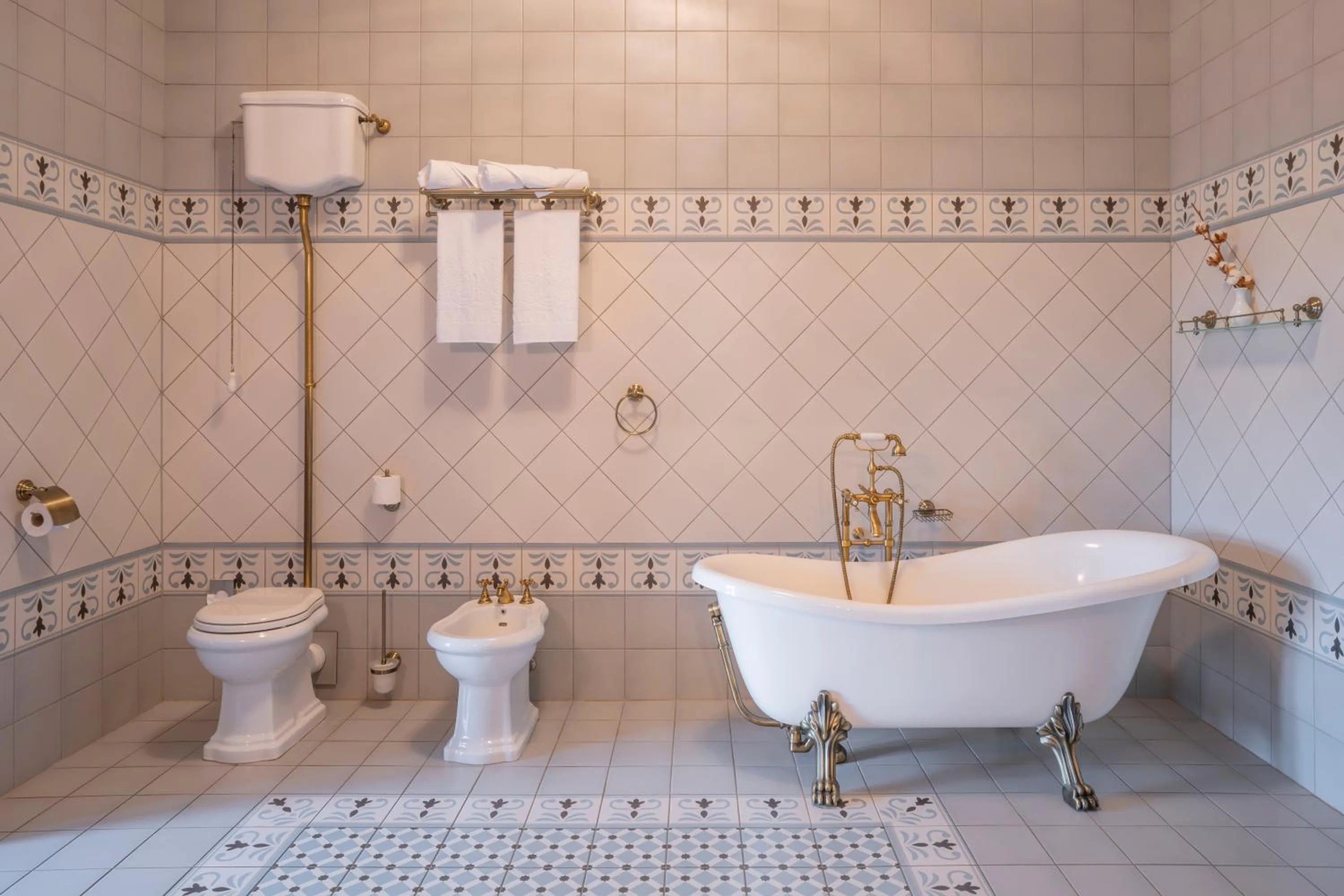 Bathroom in Galicia Nueva, castle hotel