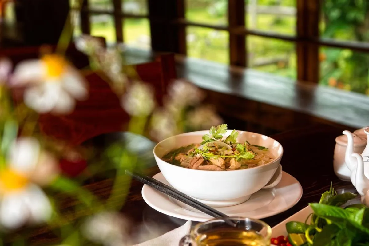 Asian breakfast in Lak Tented Camp