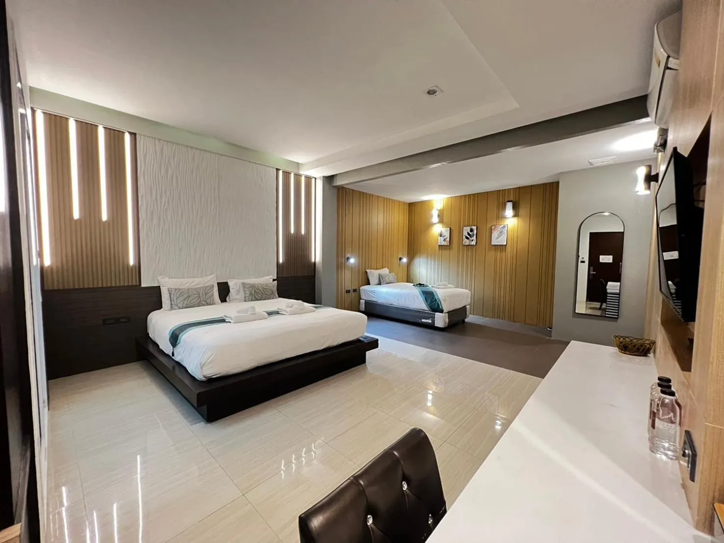 Bed in The Nice Krabi Hotel