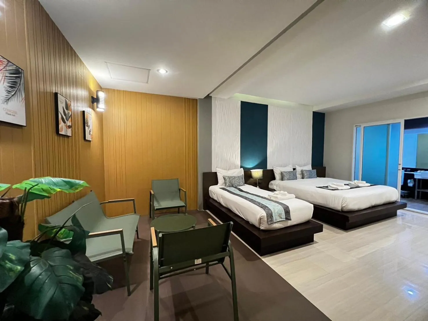 Bed in The Nice Krabi Hotel