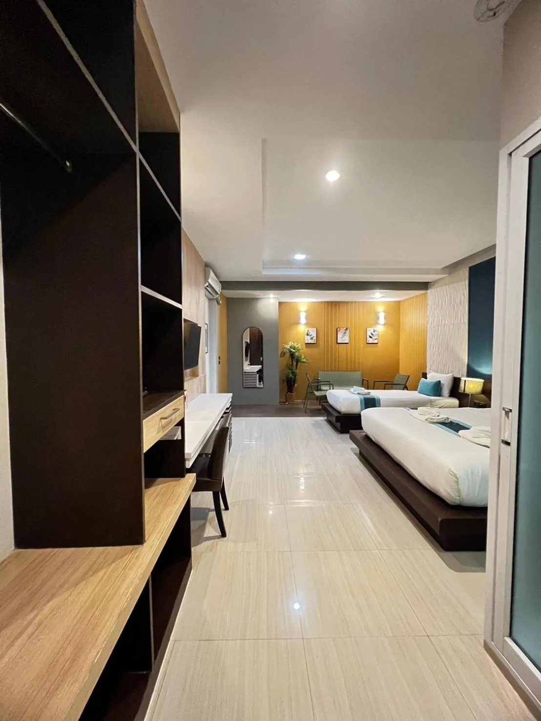 Bed in The Nice Krabi Hotel