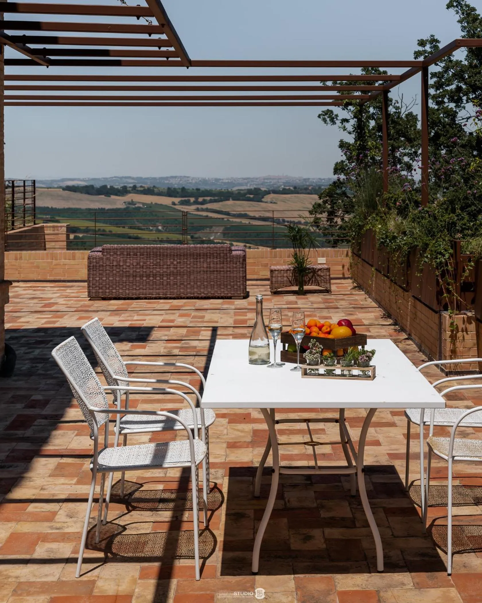 Balcony/Terrace in Villa Anitori Prestige Relais & Spa