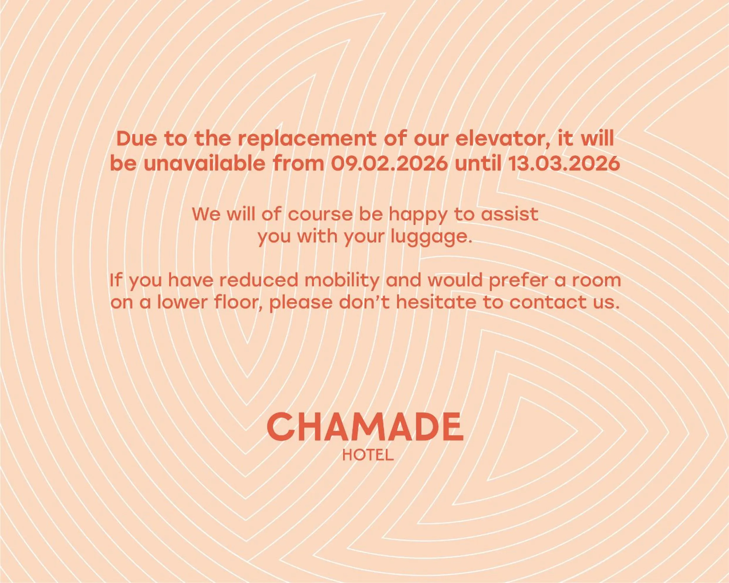 Property building in Hotel Chamade
