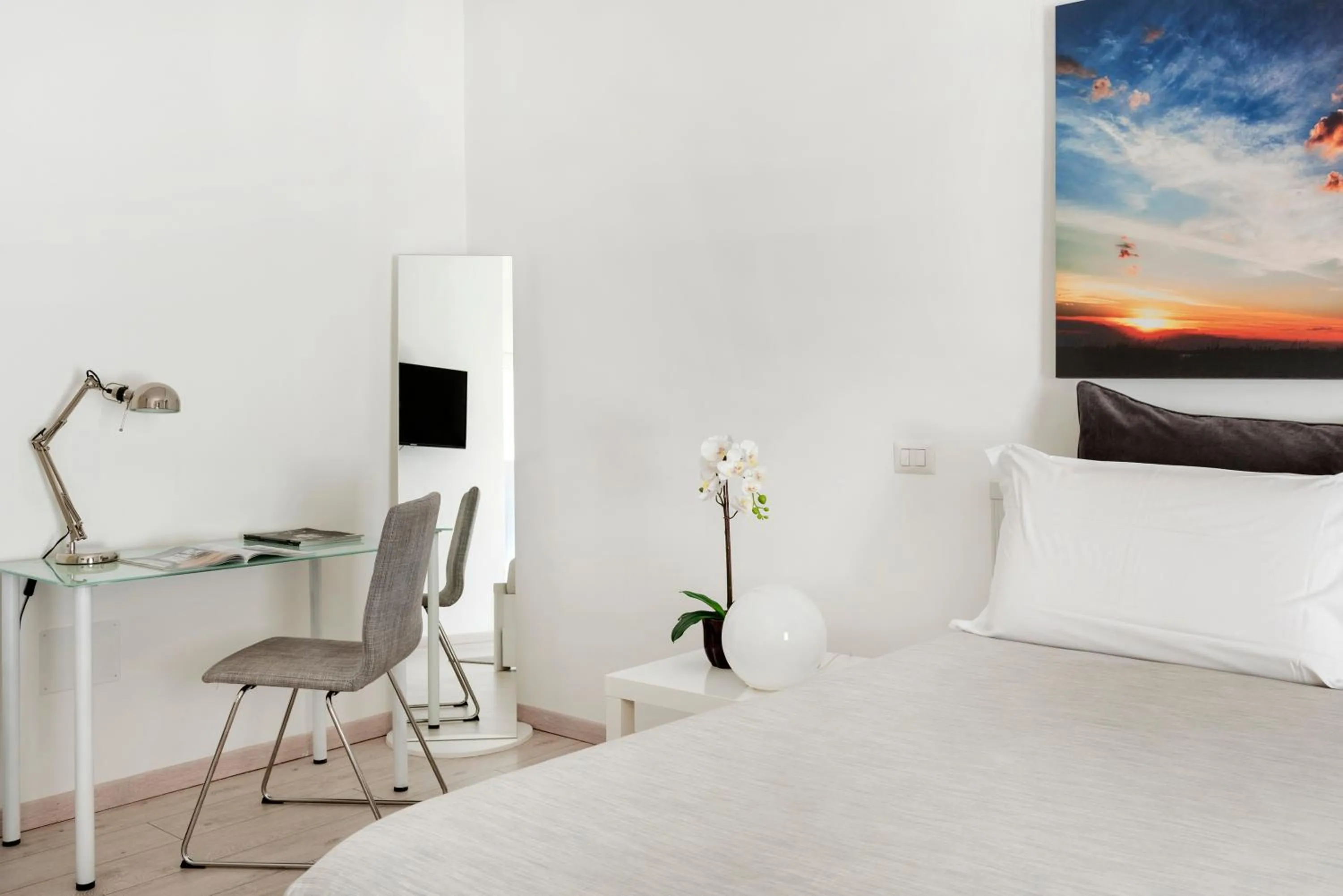 Seating area, Bed in Maison Piazza Cavour