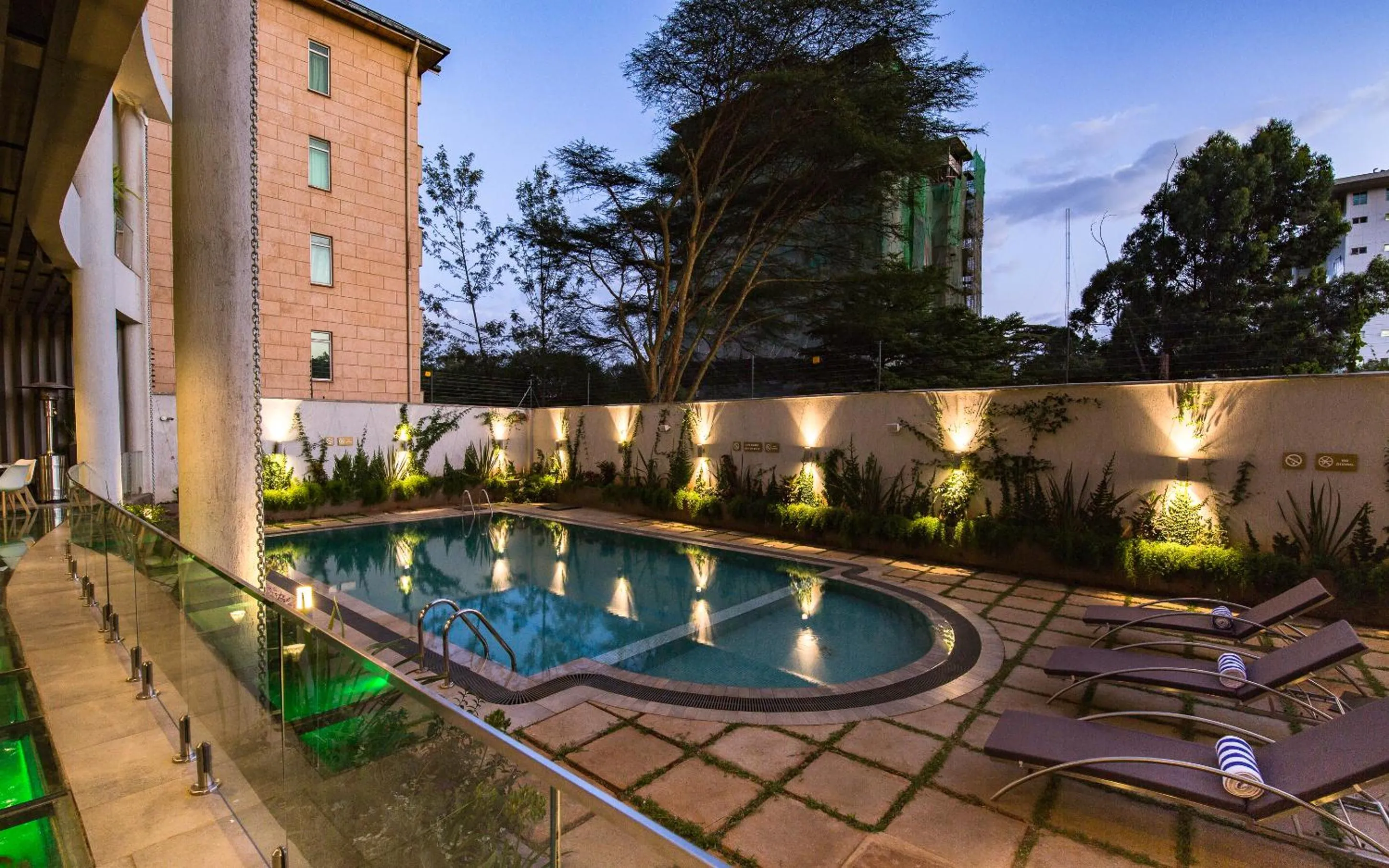 Pool view in Royal Tulip Canaan Nairobi