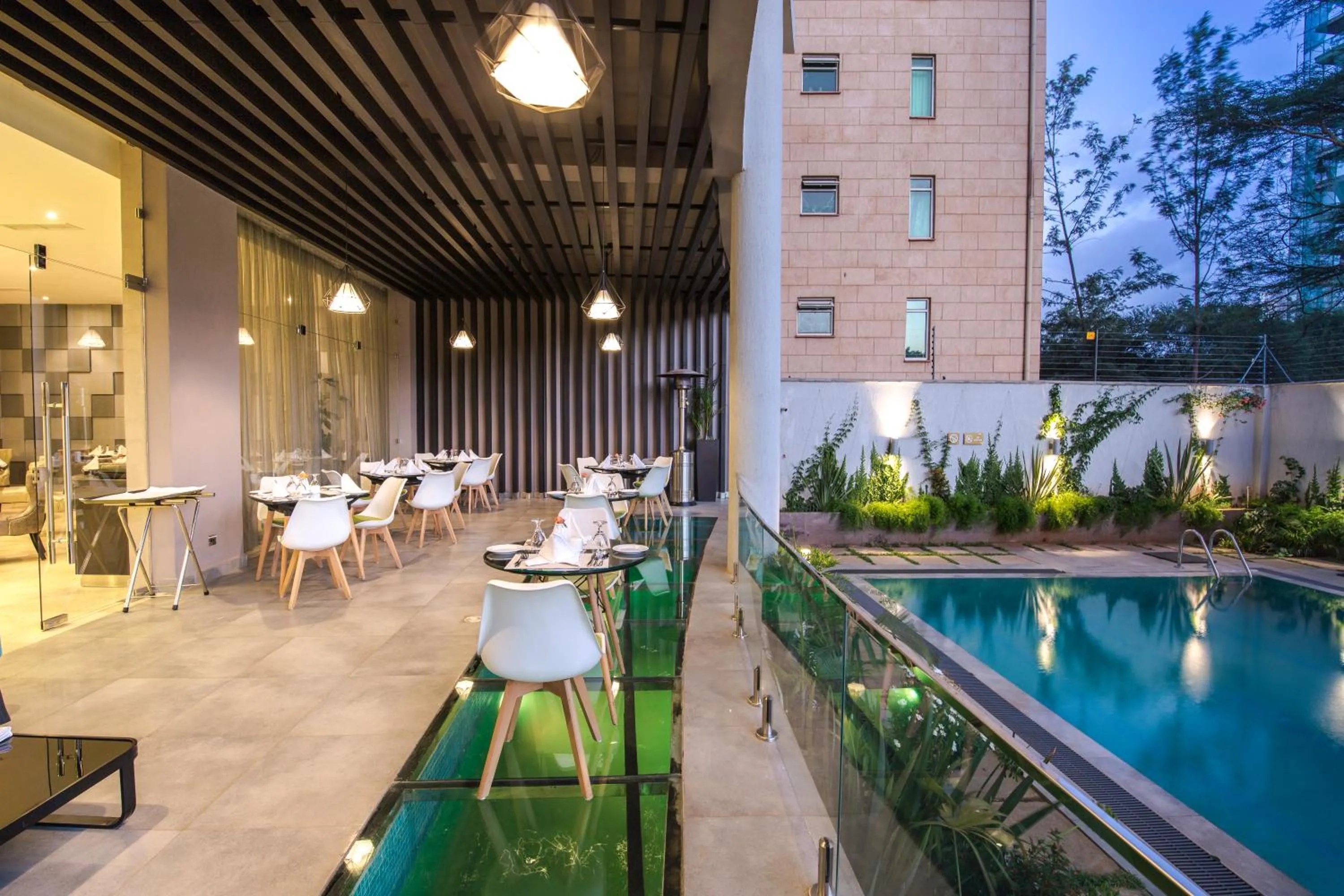 Pool view in Royal Tulip Canaan Nairobi