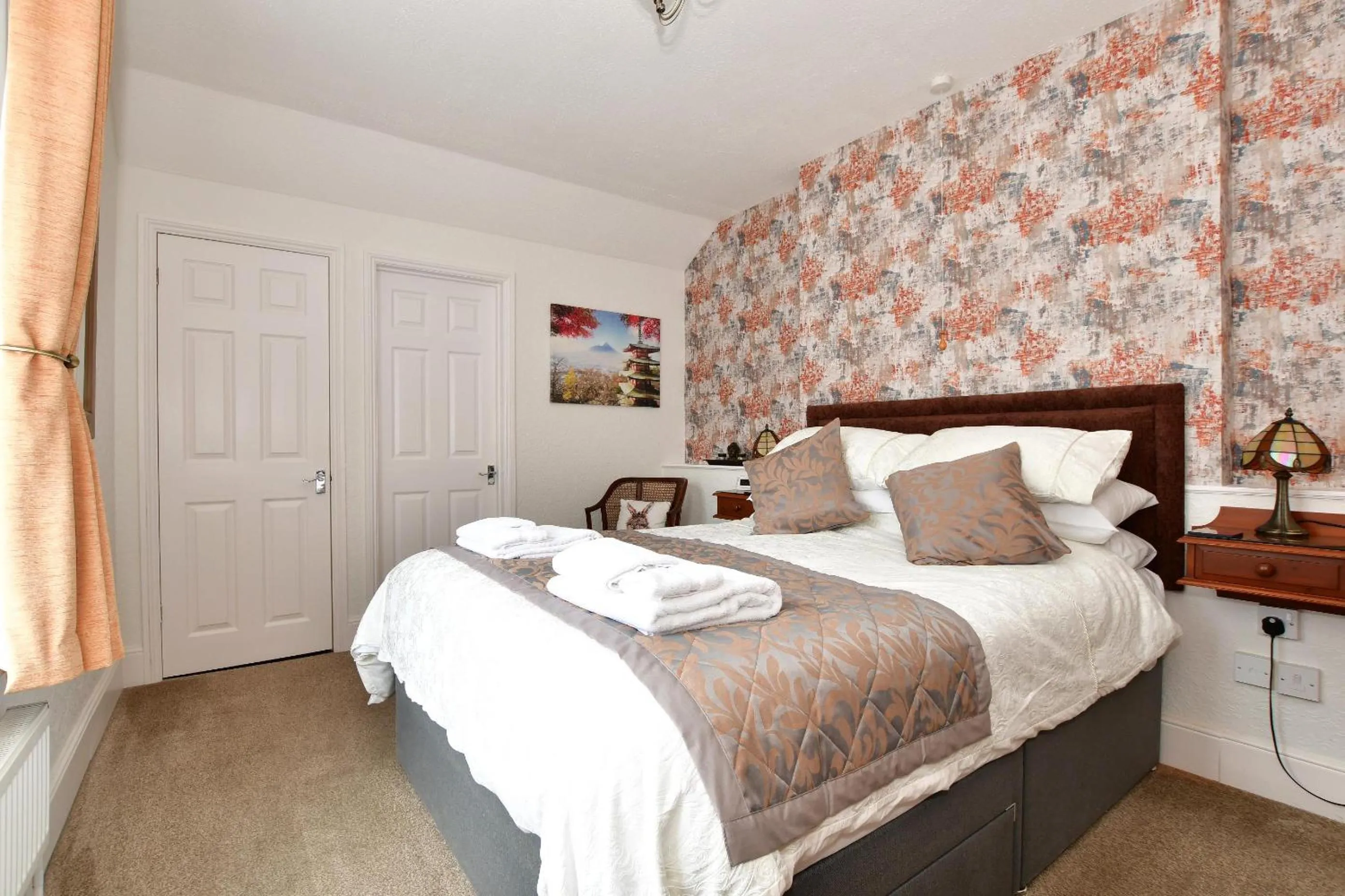 Bedroom, Bed in Grange Bank House