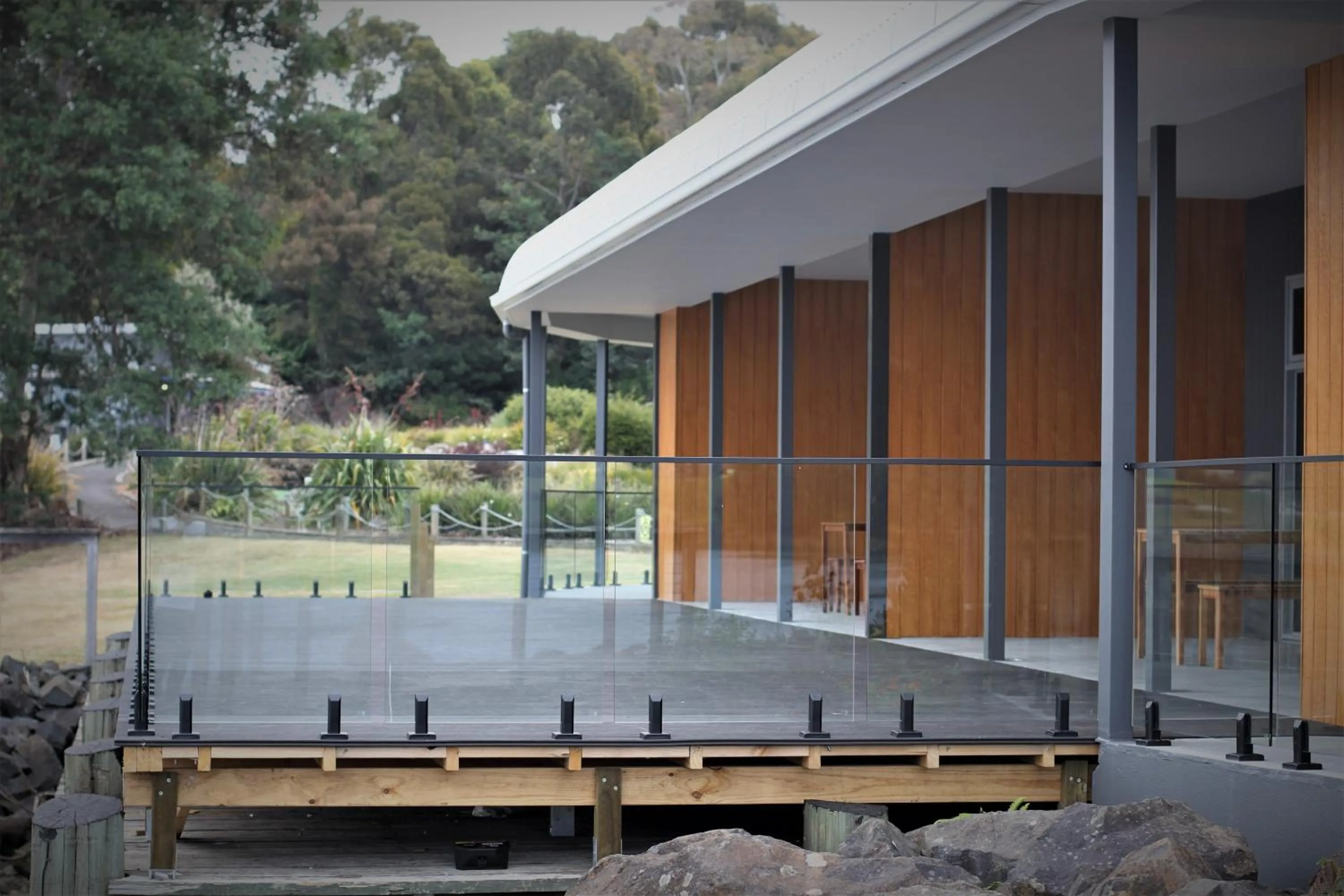 Patio in Waterfront Apartments