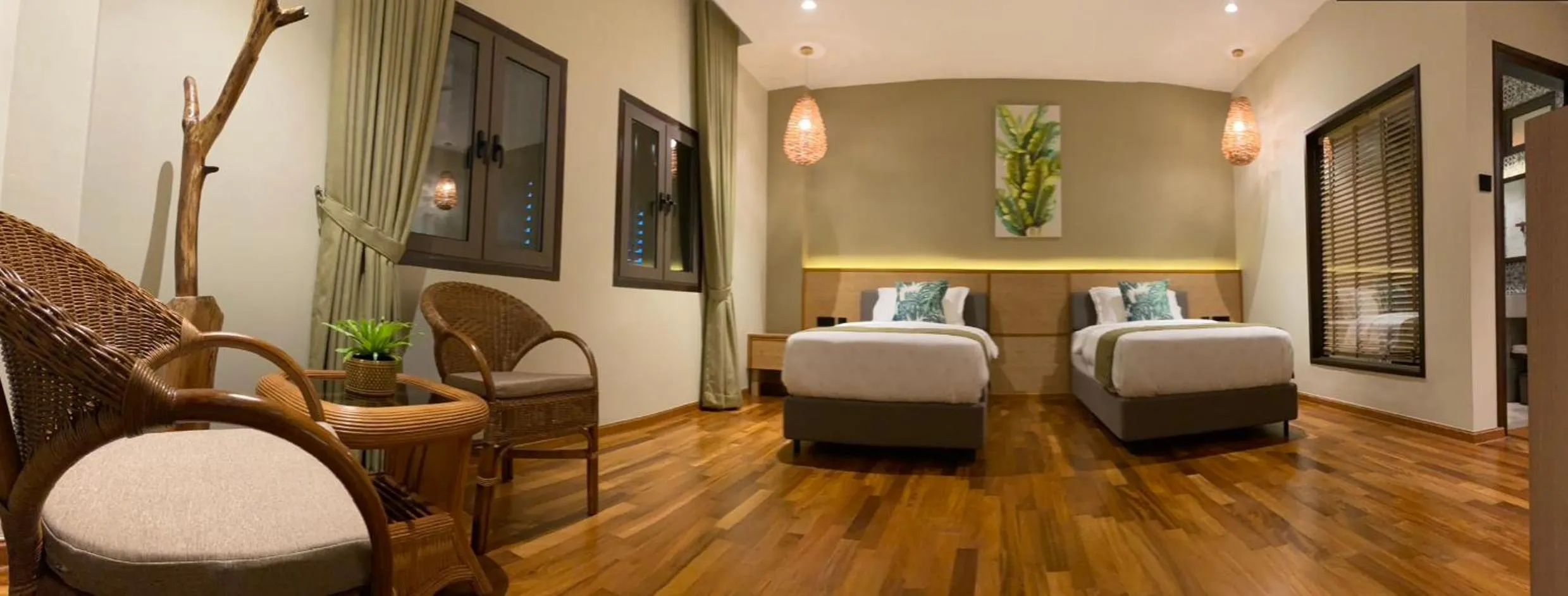 Bedroom, Bed in ke-lan-tan House