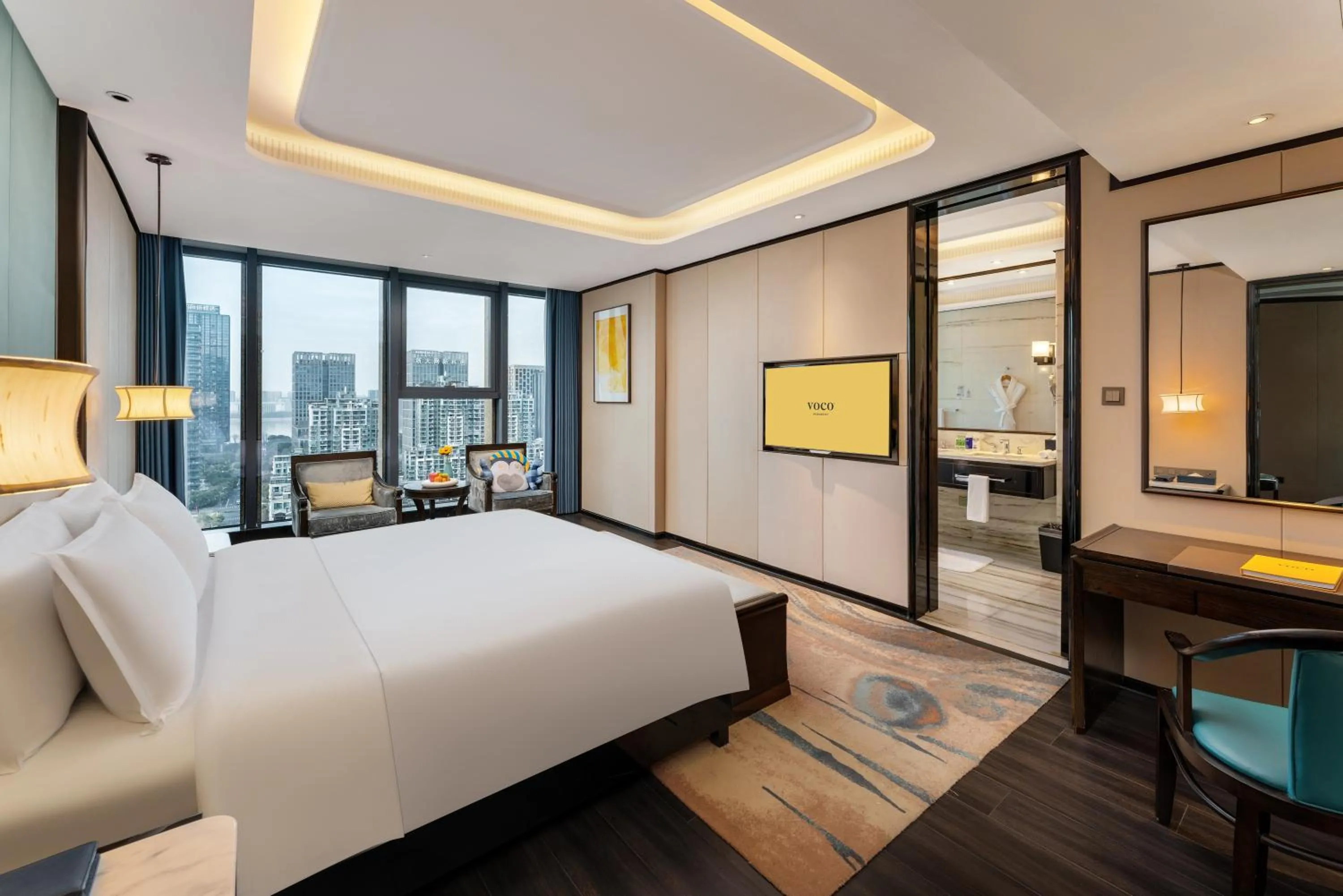 Bedroom, Bed in voco - Hangzhou Binjiang Minghao by IHG