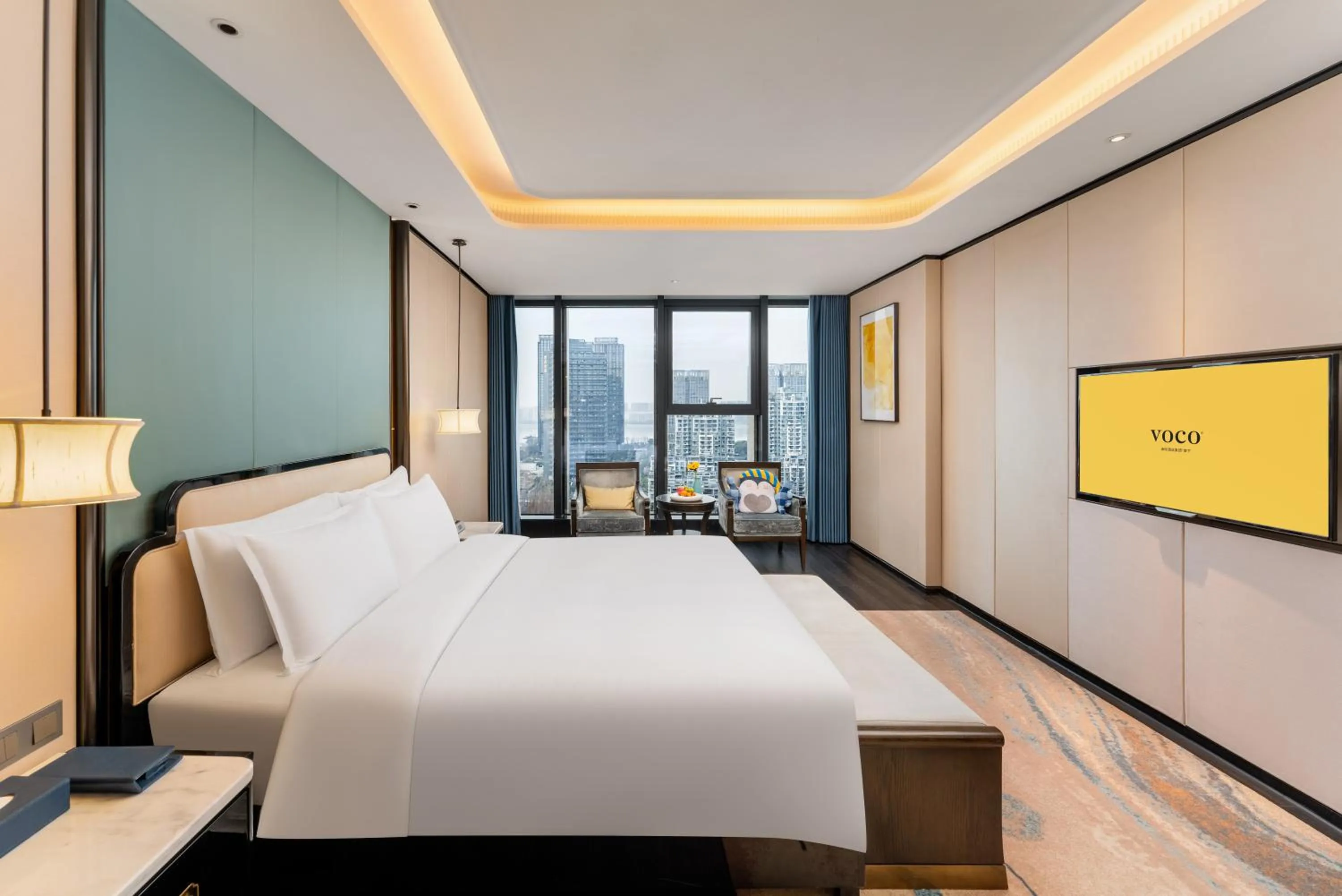 Bedroom, Bed in voco - Hangzhou Binjiang Minghao by IHG