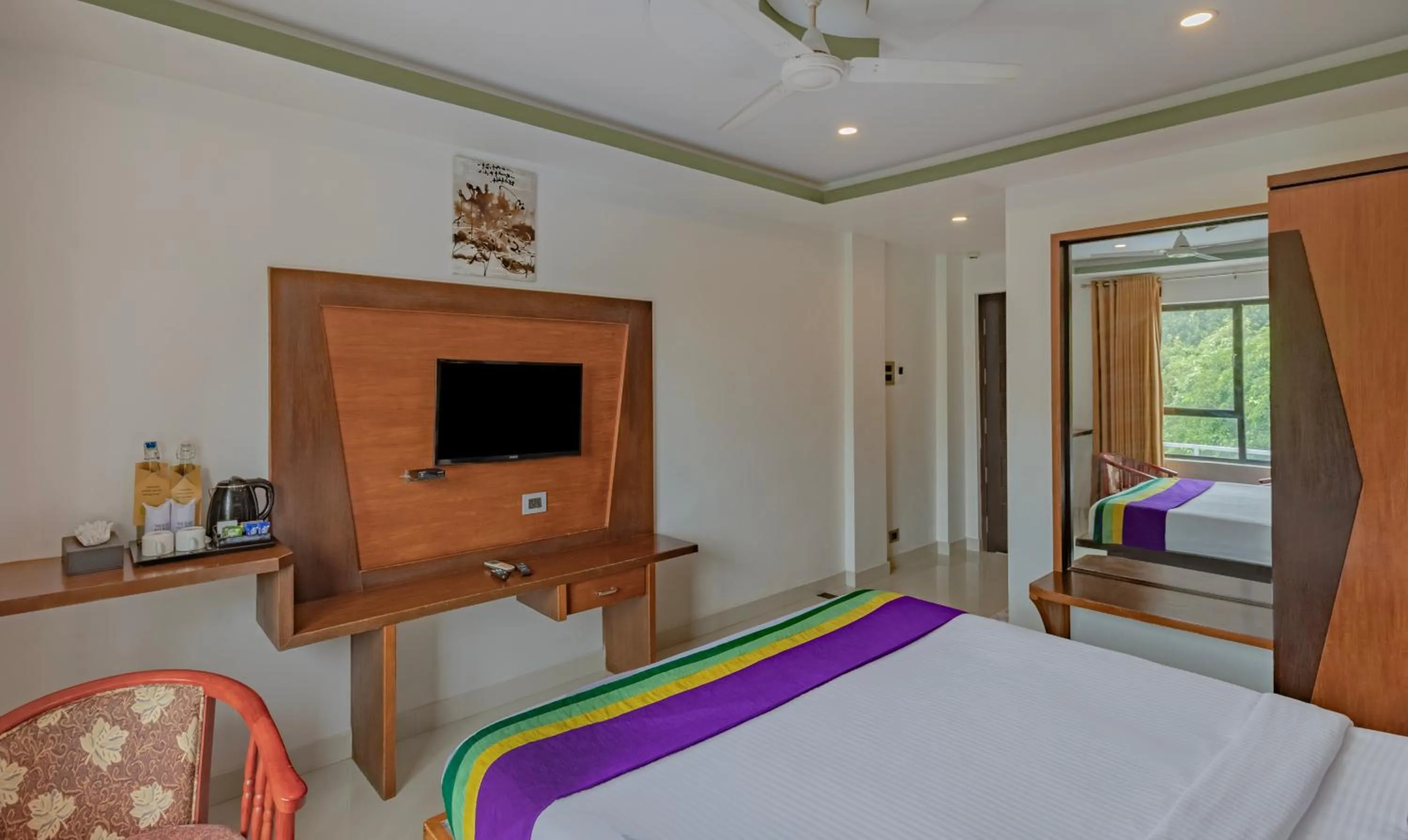 Bedroom, Bed in Treebo Premium Palmyra Milford, 2 Km From Alleppey Beach