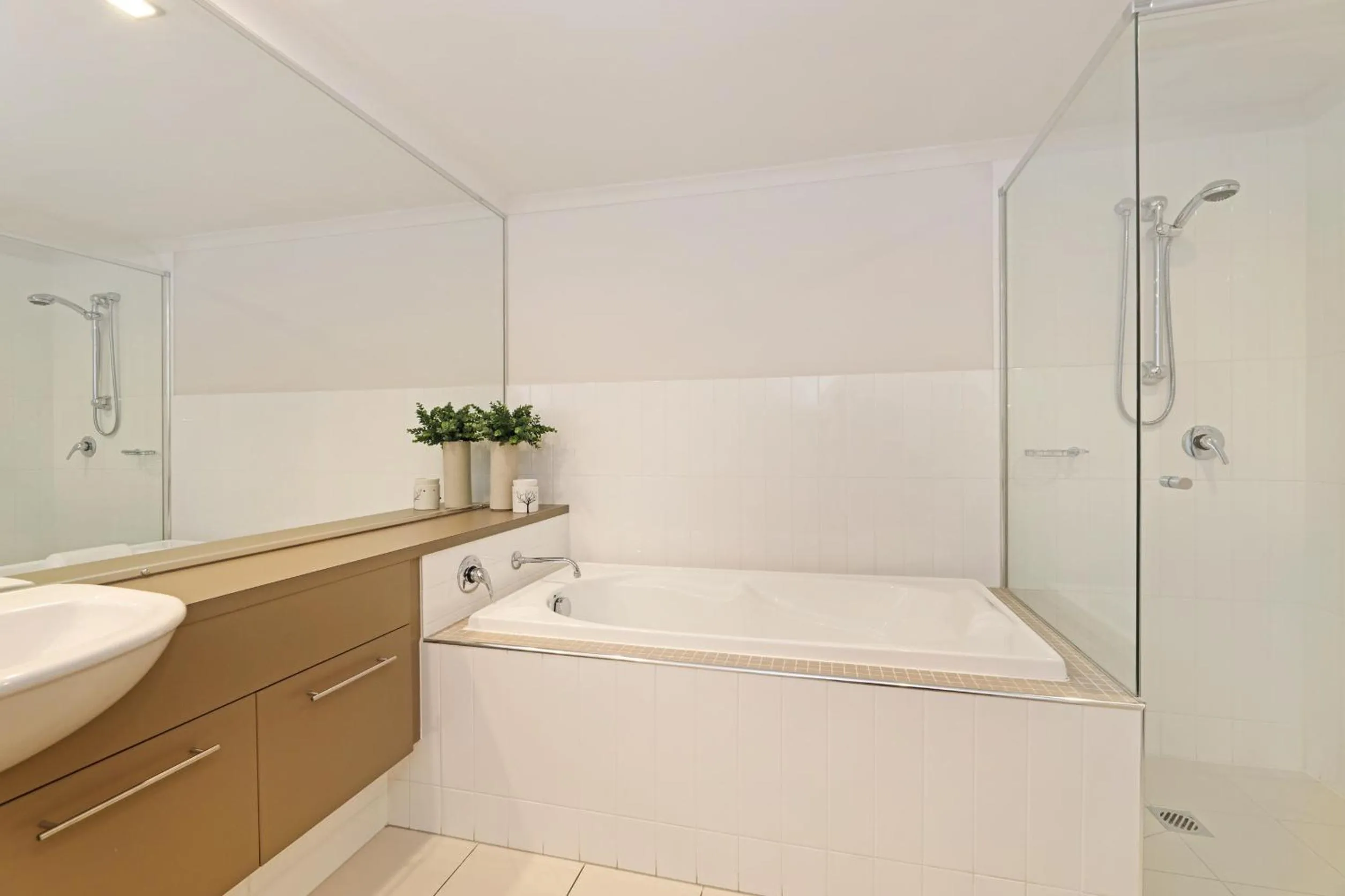 Bathroom in On the Bay Apartments