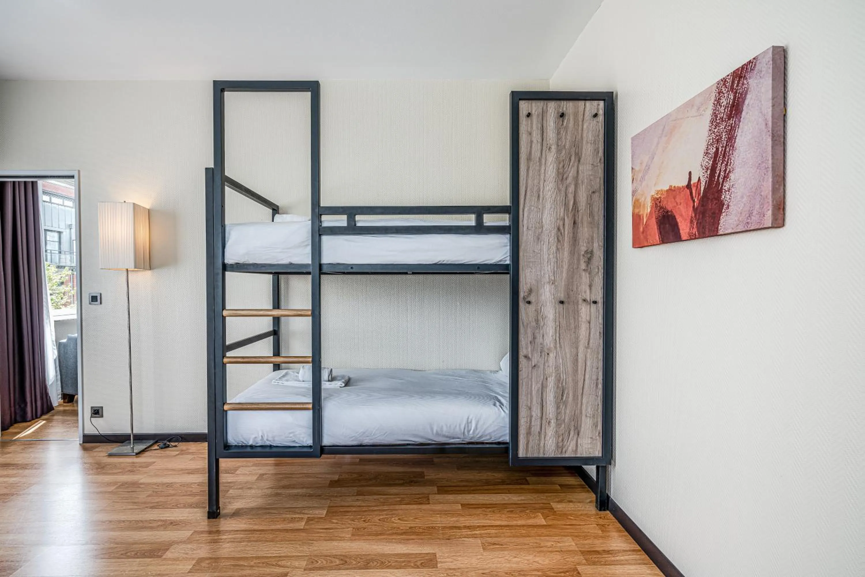 bunk bed, Bed in a&o Brussel Centrum