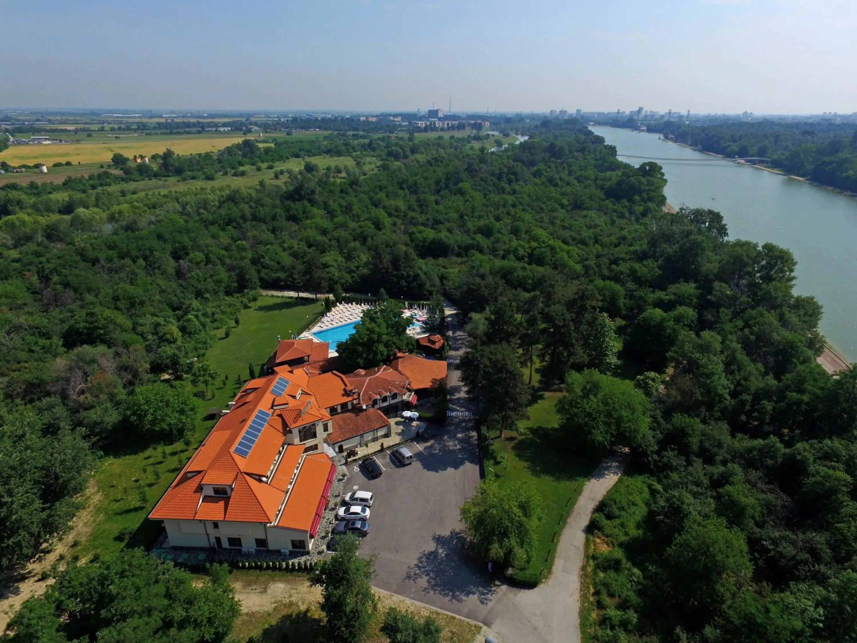 Bird's eye view in Hotel Ostrova