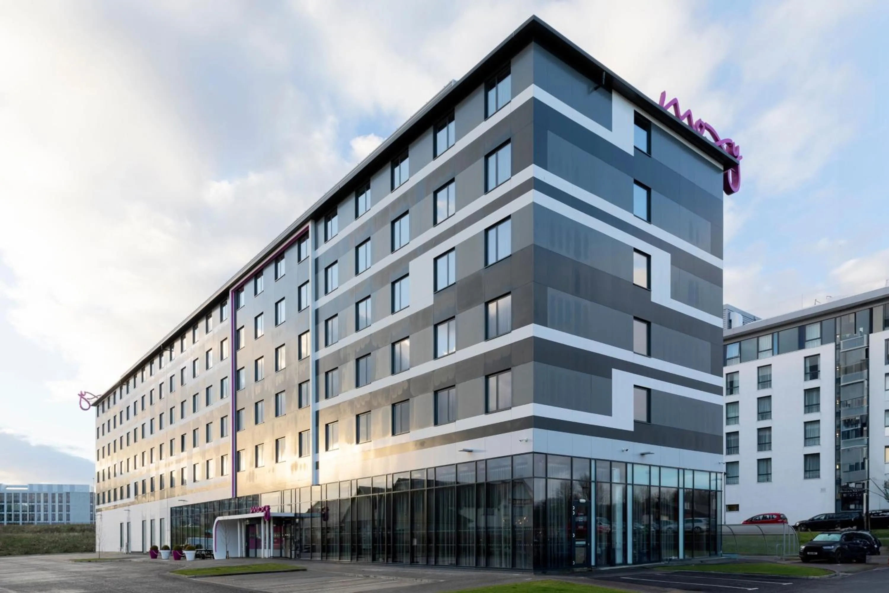 Property building in Moxy Aberdeen Airport