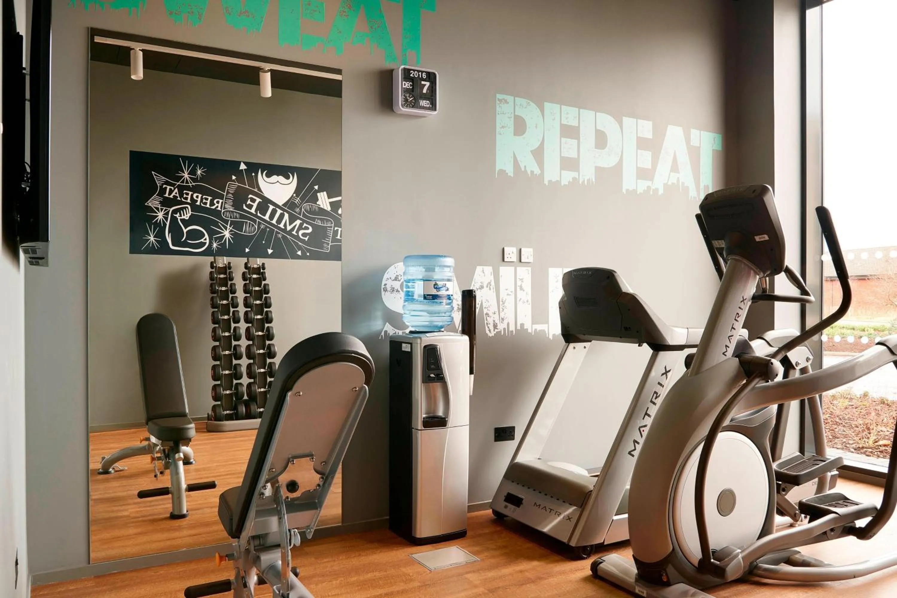 Fitness centre/facilities in Moxy Aberdeen Airport