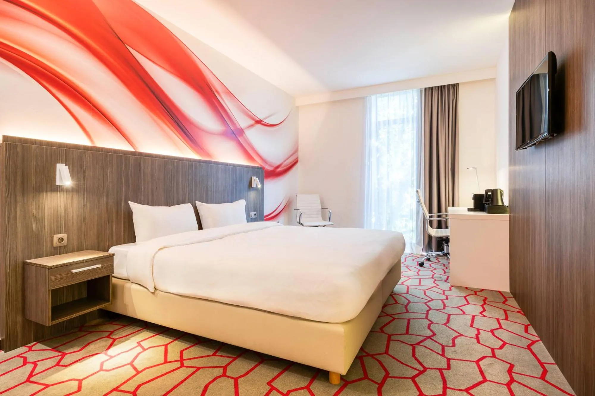 Bedroom, Bed in B&B HOTEL Mons Centre