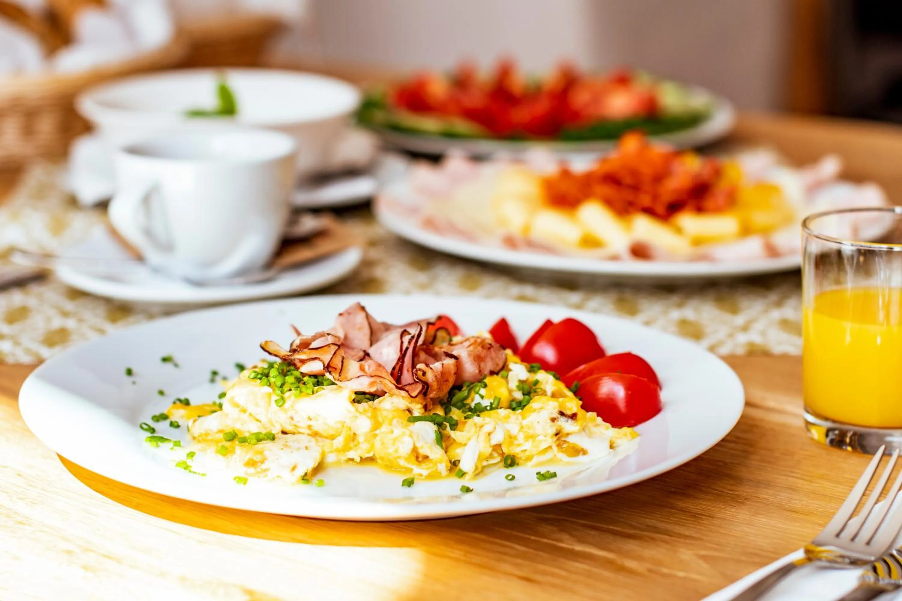 Continental breakfast in zámek Kolštejn - hotel Chateau Goldenstein