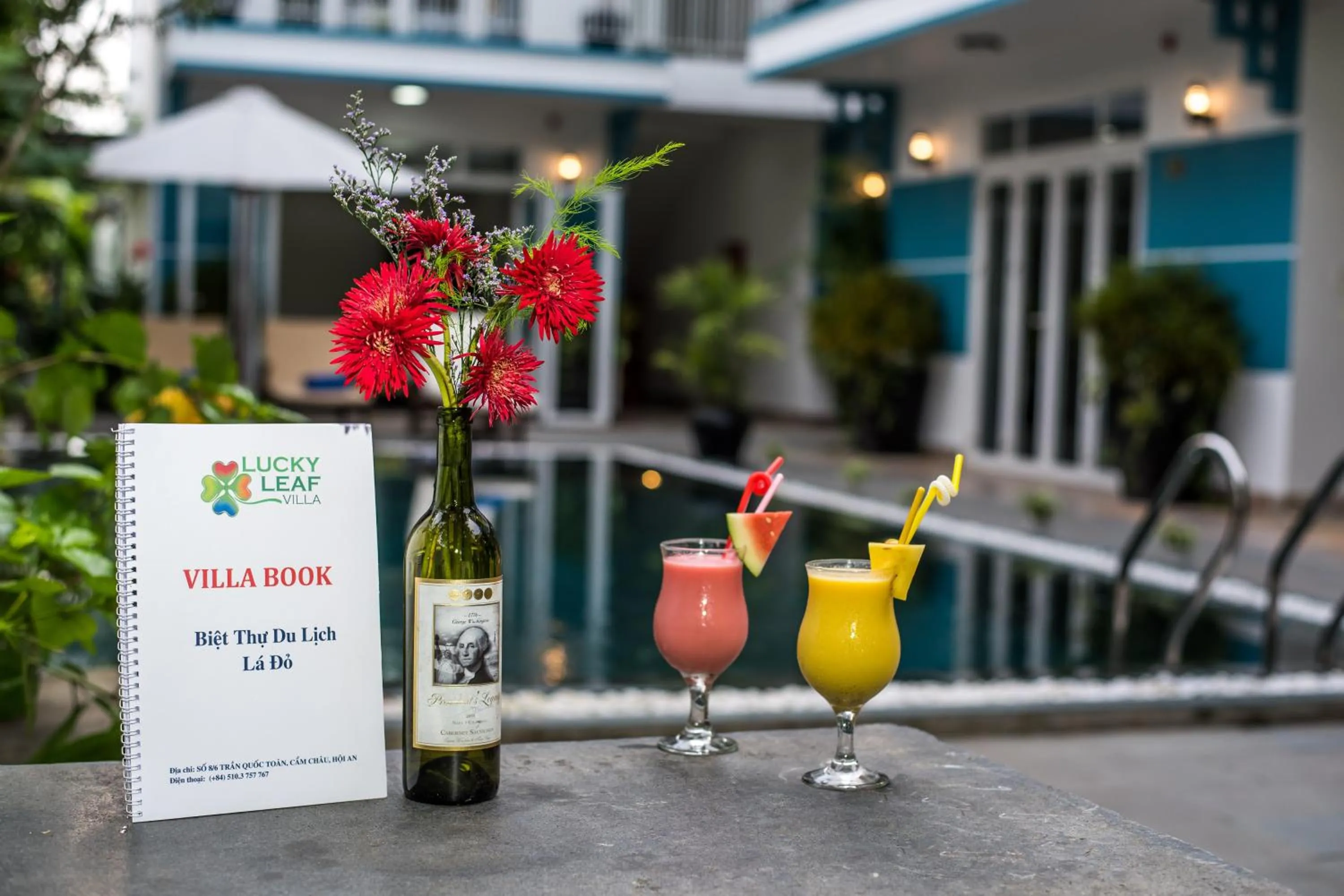 Pool view in Lucky Leaf Hoian Villa