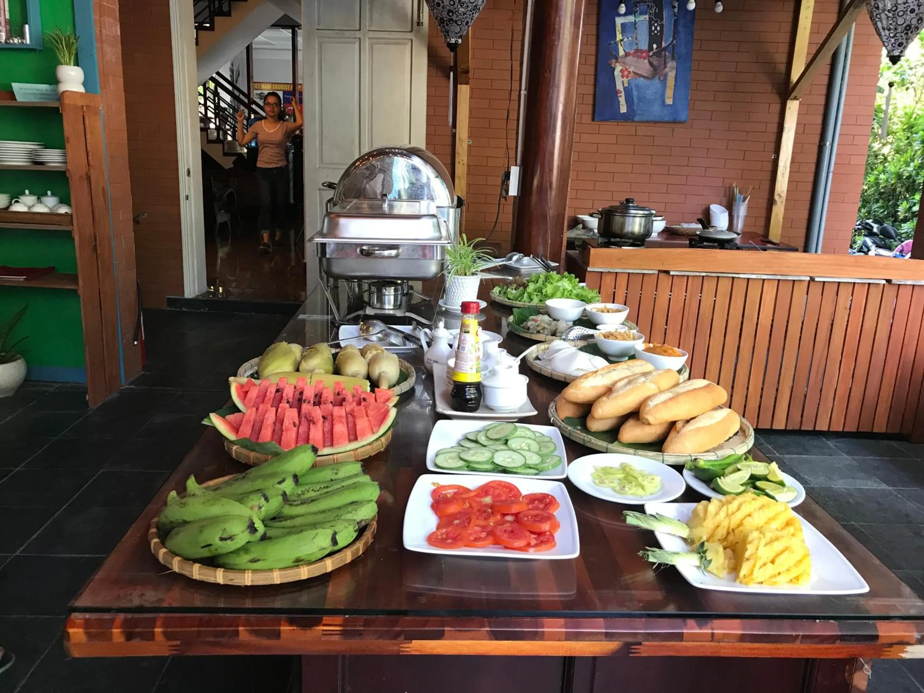 Continental breakfast in Lucky Leaf Hoian Villa