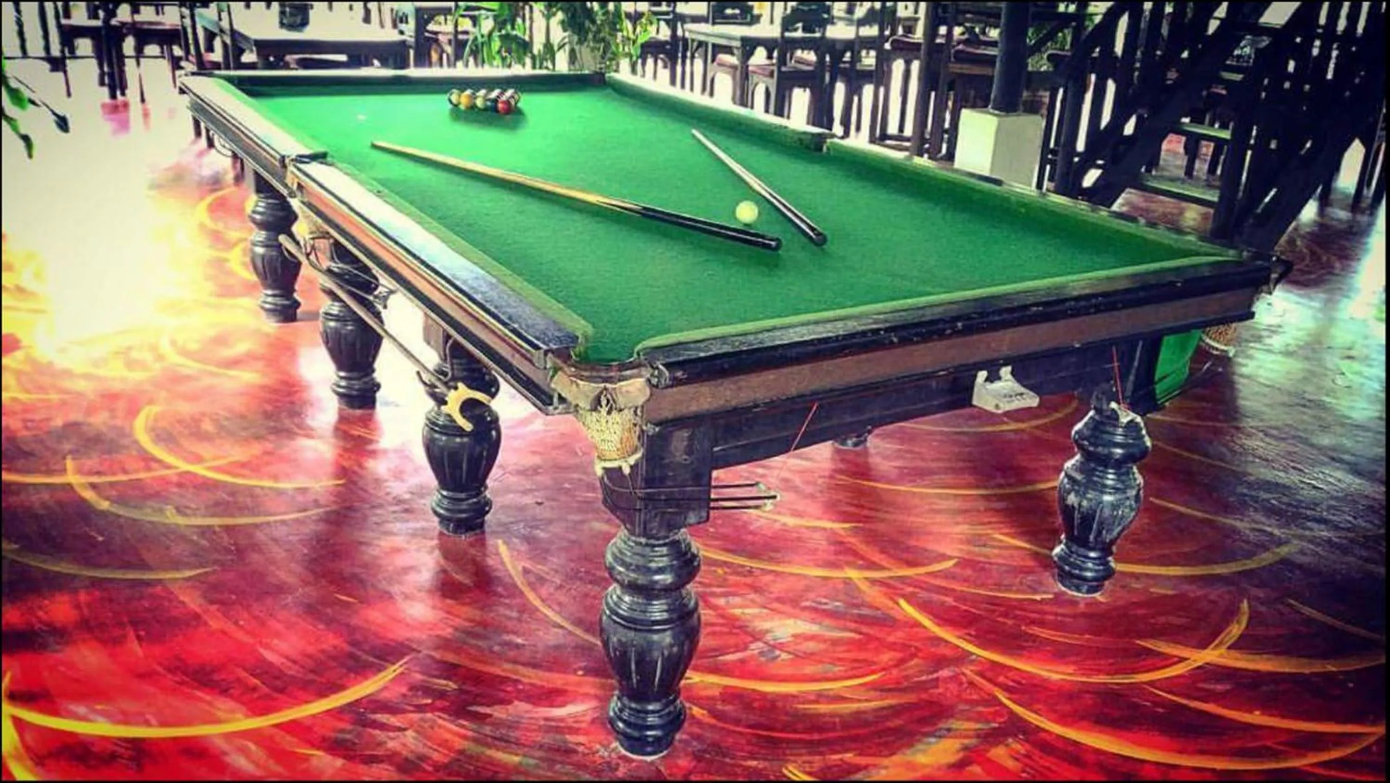 Billiard in Flower Power Farm Village