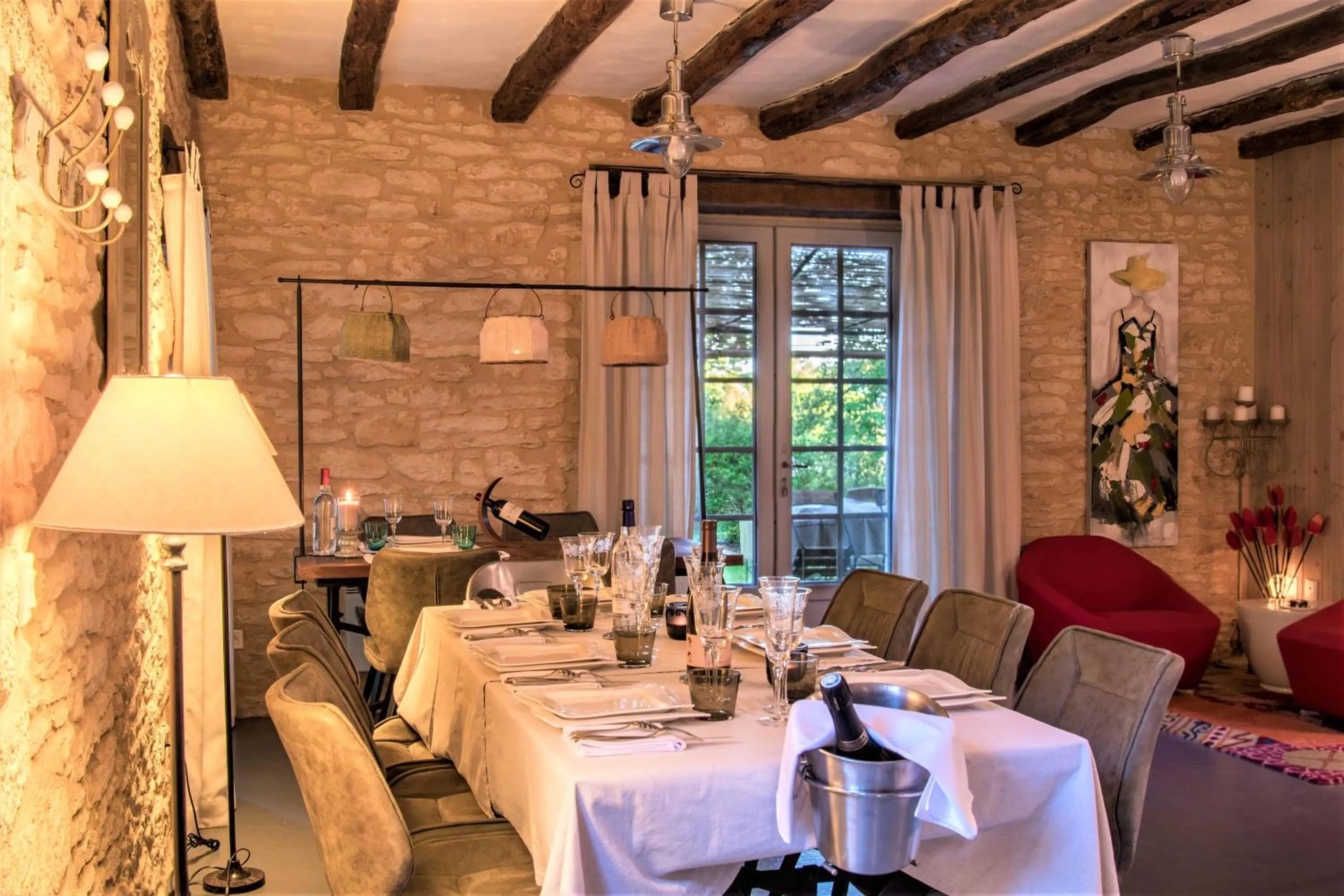 Decorative detail in La Closerie de Sarlat Maison d hôtes de charme