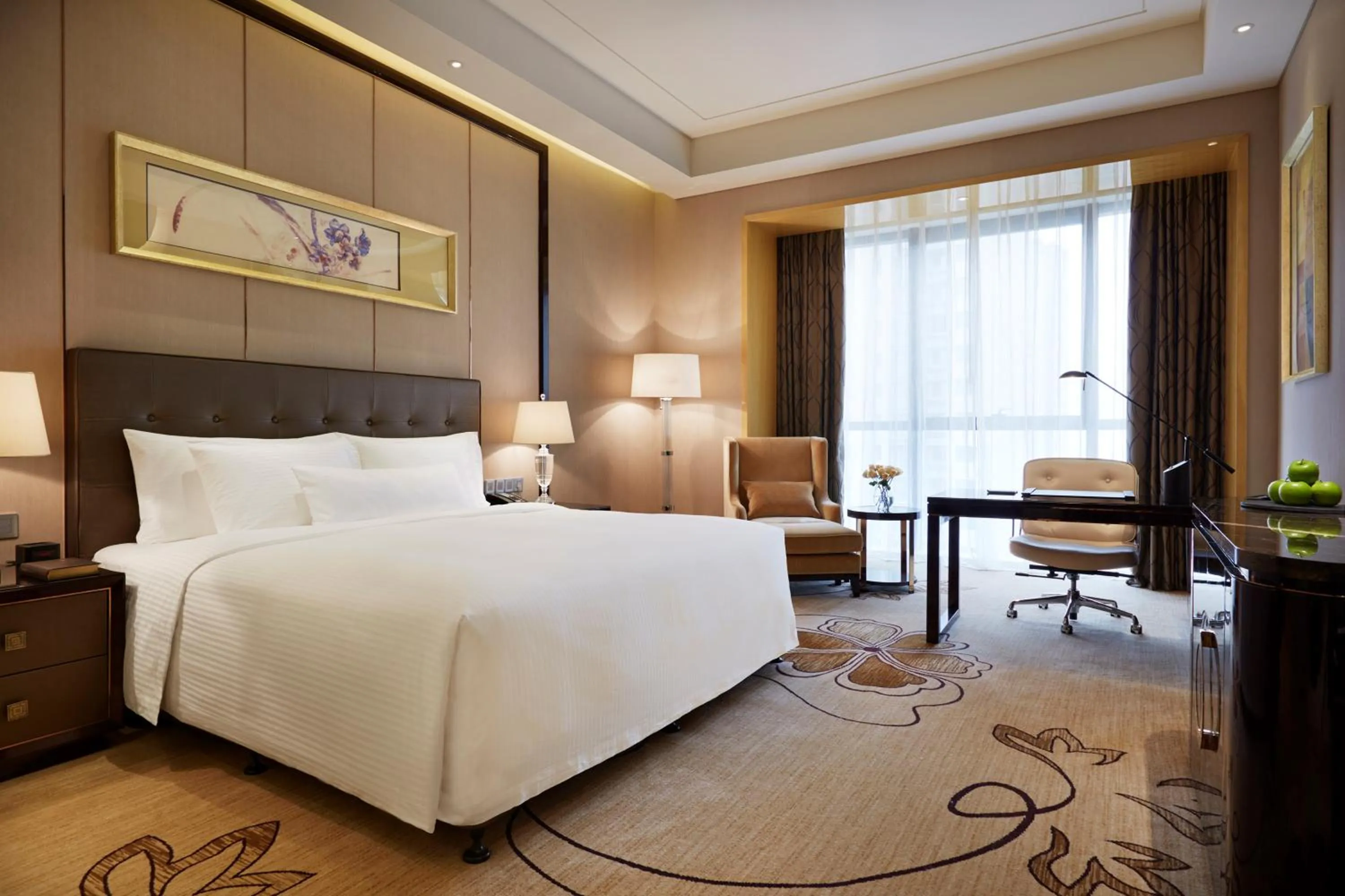 Photo of the whole room, Bed in Wanda Realm Zhangzhou