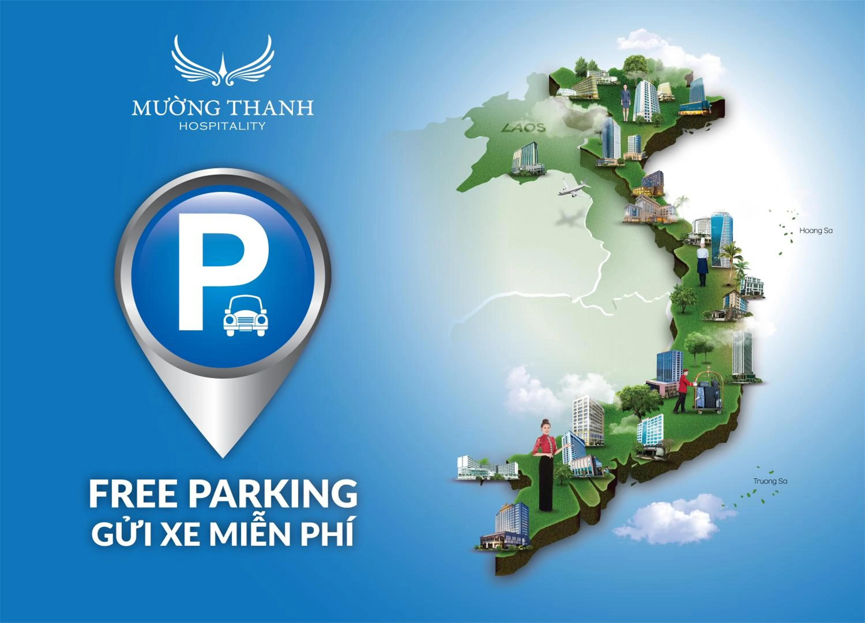 Parking in Muong Thanh Luxury Dien Lam