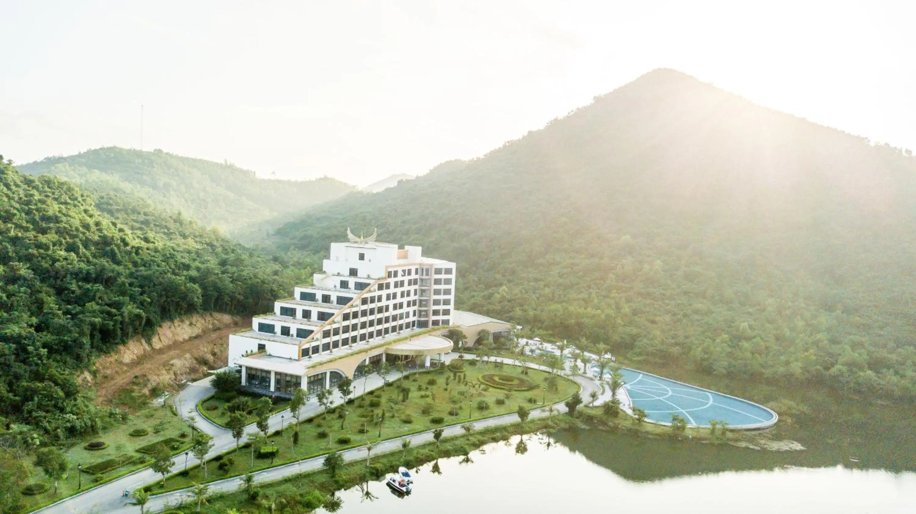 Bird's eye view in Muong Thanh Luxury Dien Lam