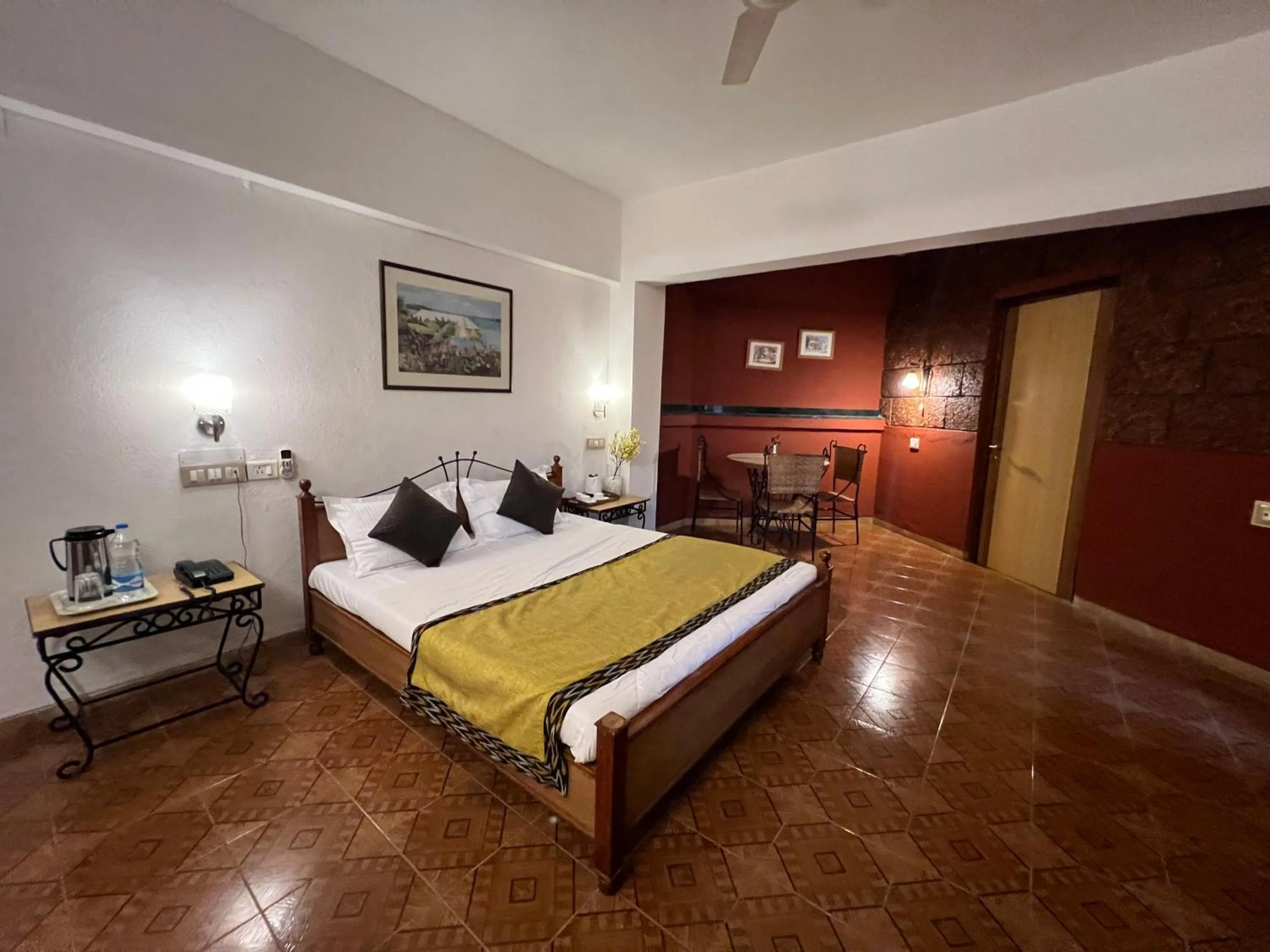 Bed in Konkan Crown Resort & Club