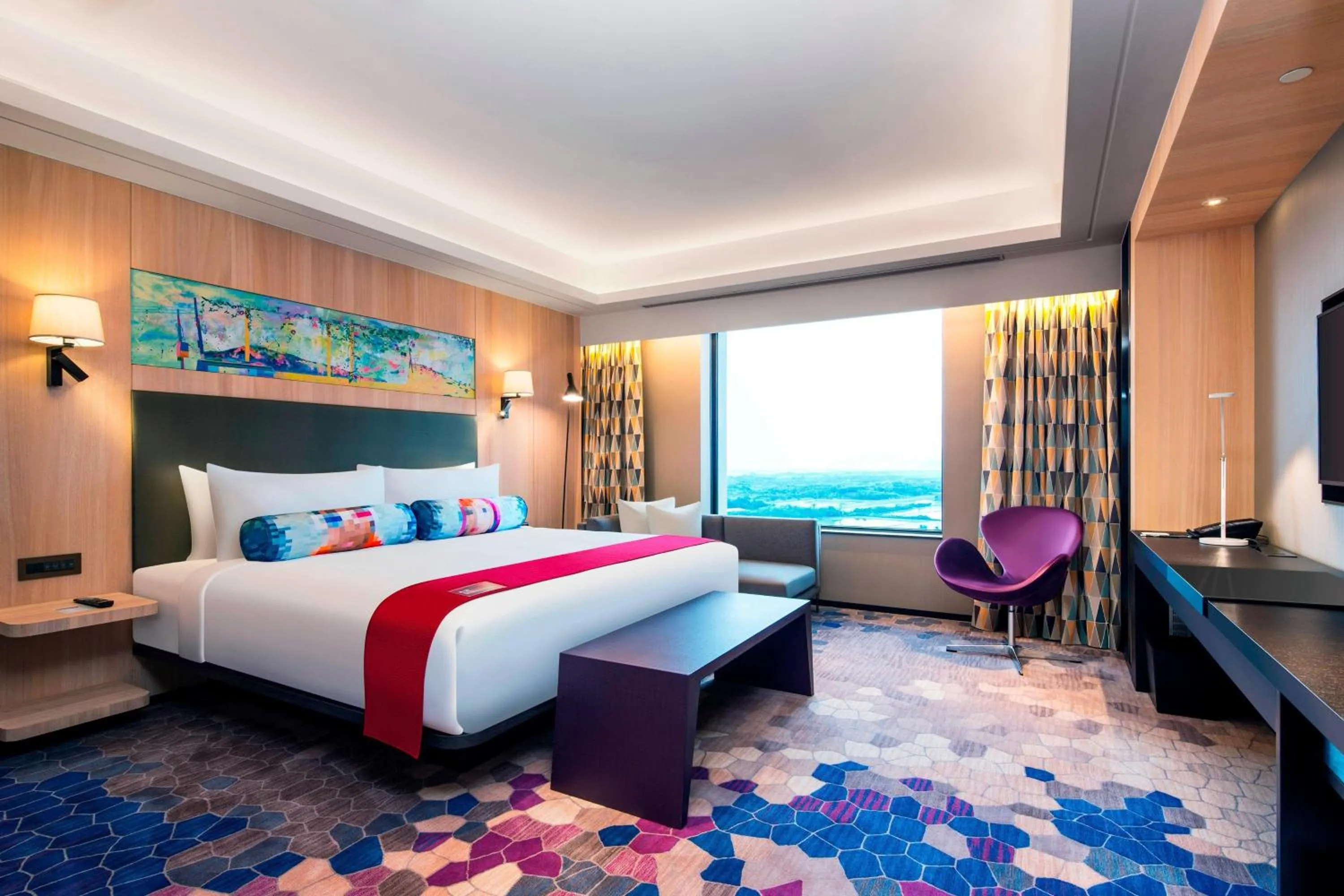 Photo of the whole room, Bed in Aloft Taipei Beitou