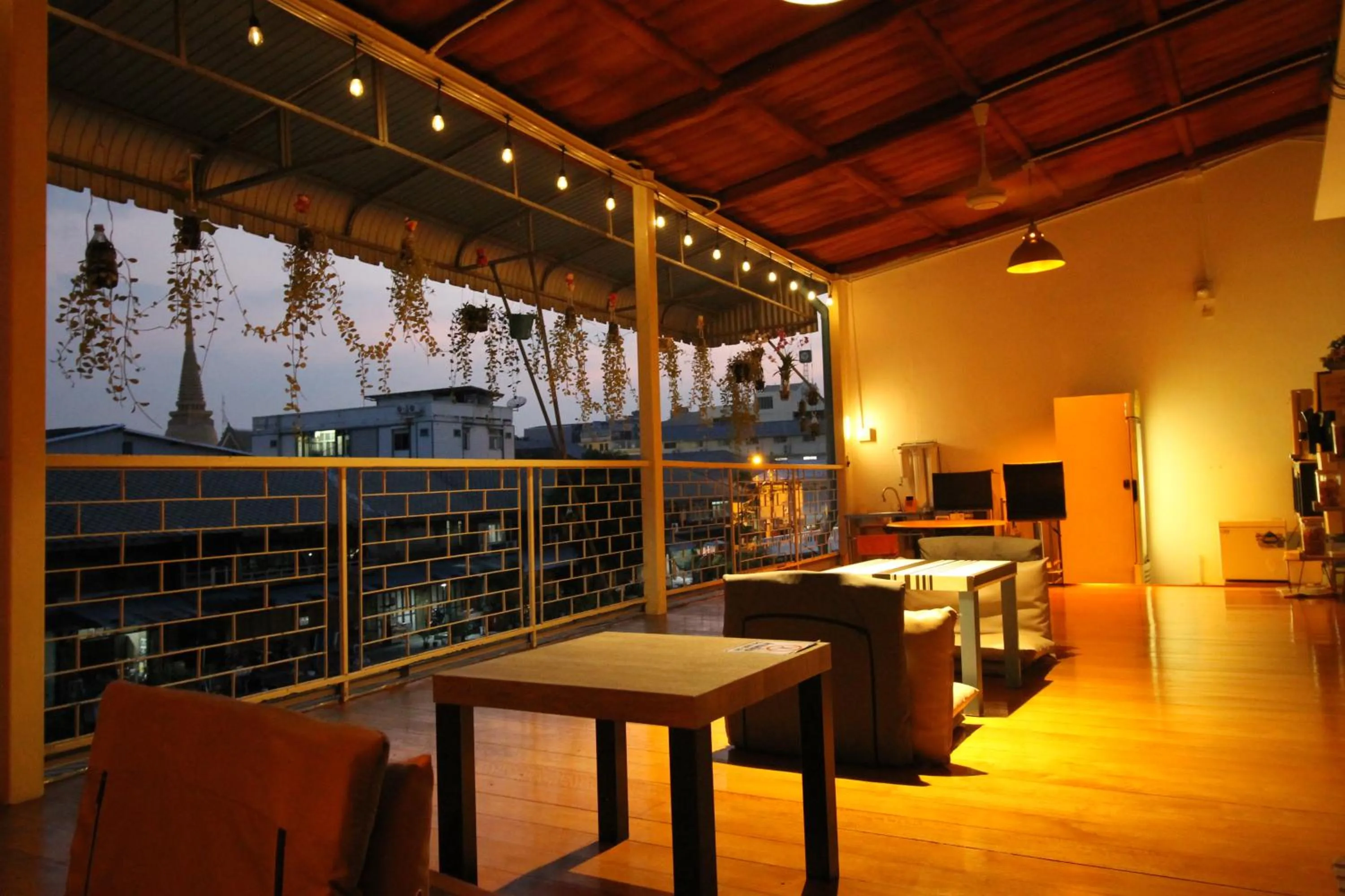 Balcony/Terrace in Baan Nampetch Hostel