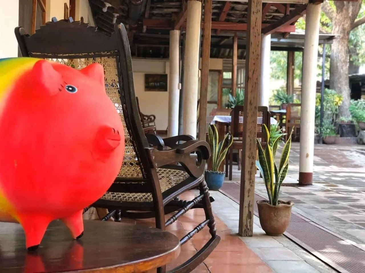 Seating area in Casa de Los Berrios