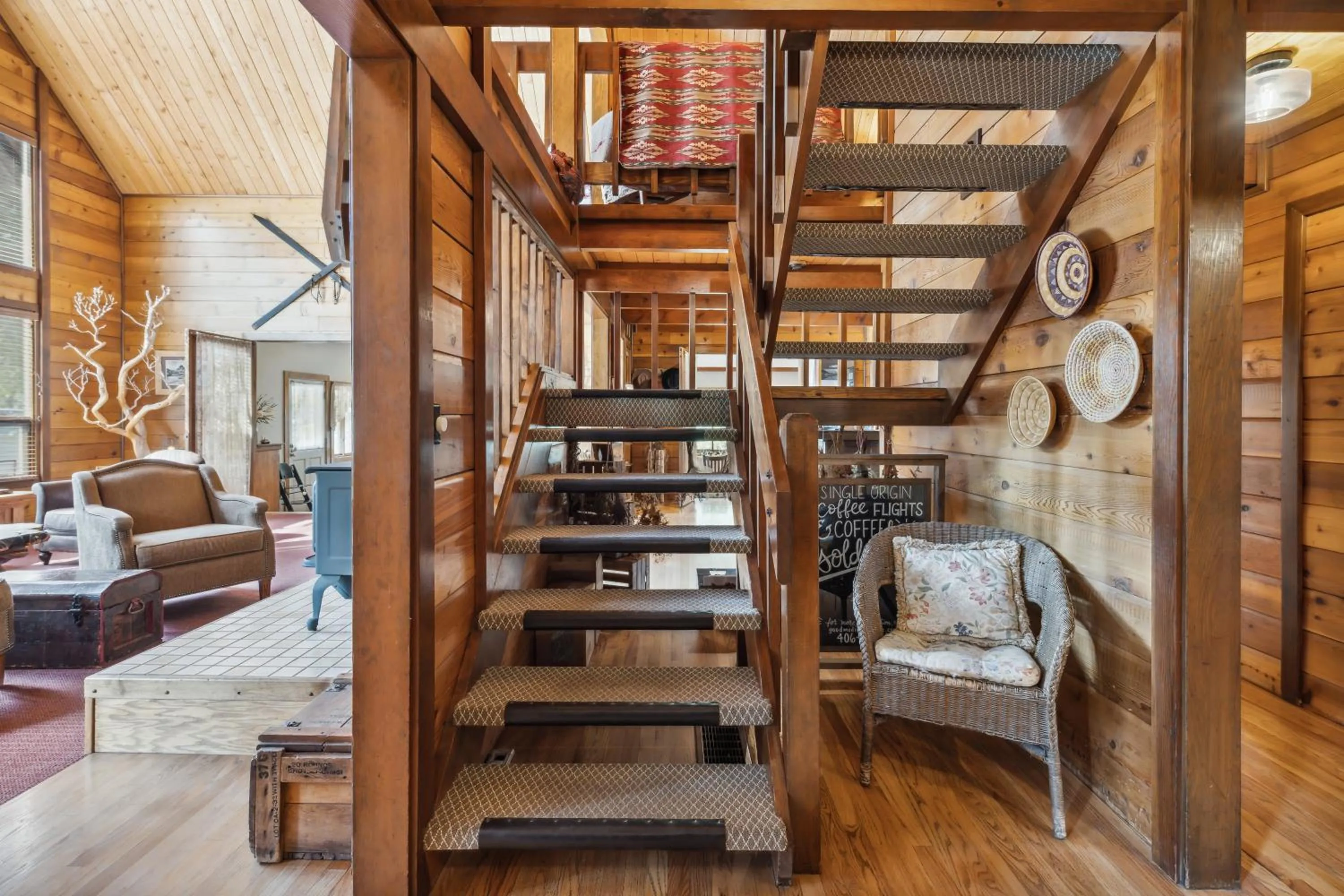 Seating area in Good Medicine Lodge