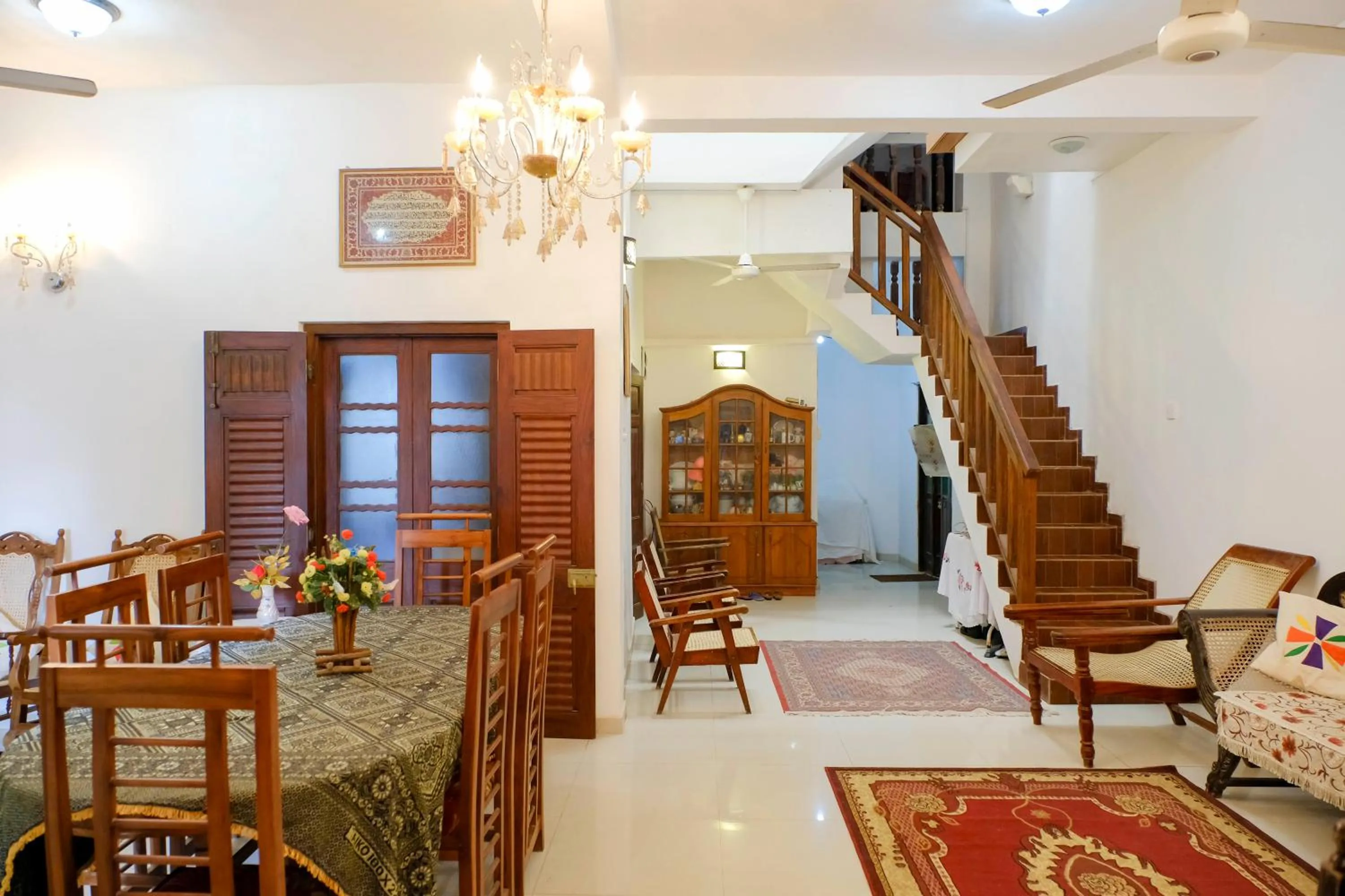 Communal lounge/ TV room in Southern Comforts - Galle Fort