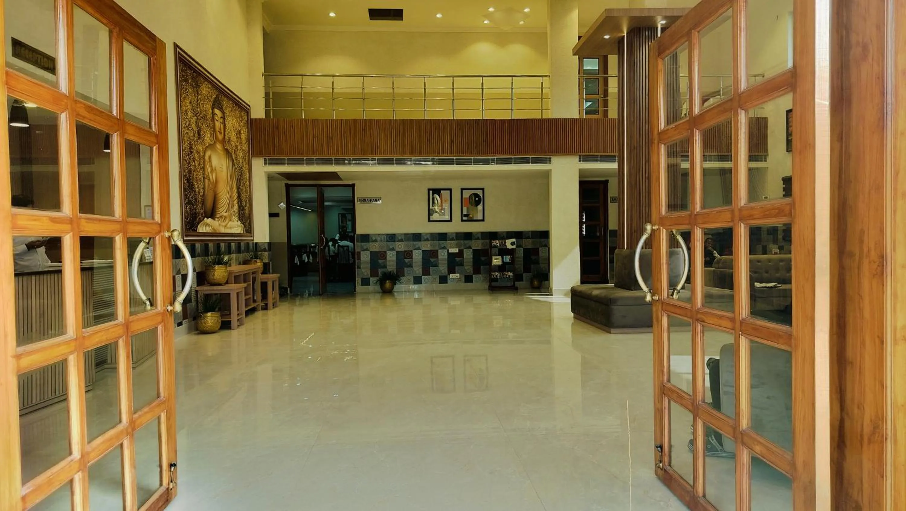 Facade/entrance in The Rajgir Residency